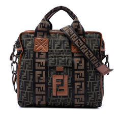 Fendi Zucca Canvas FF Satchel