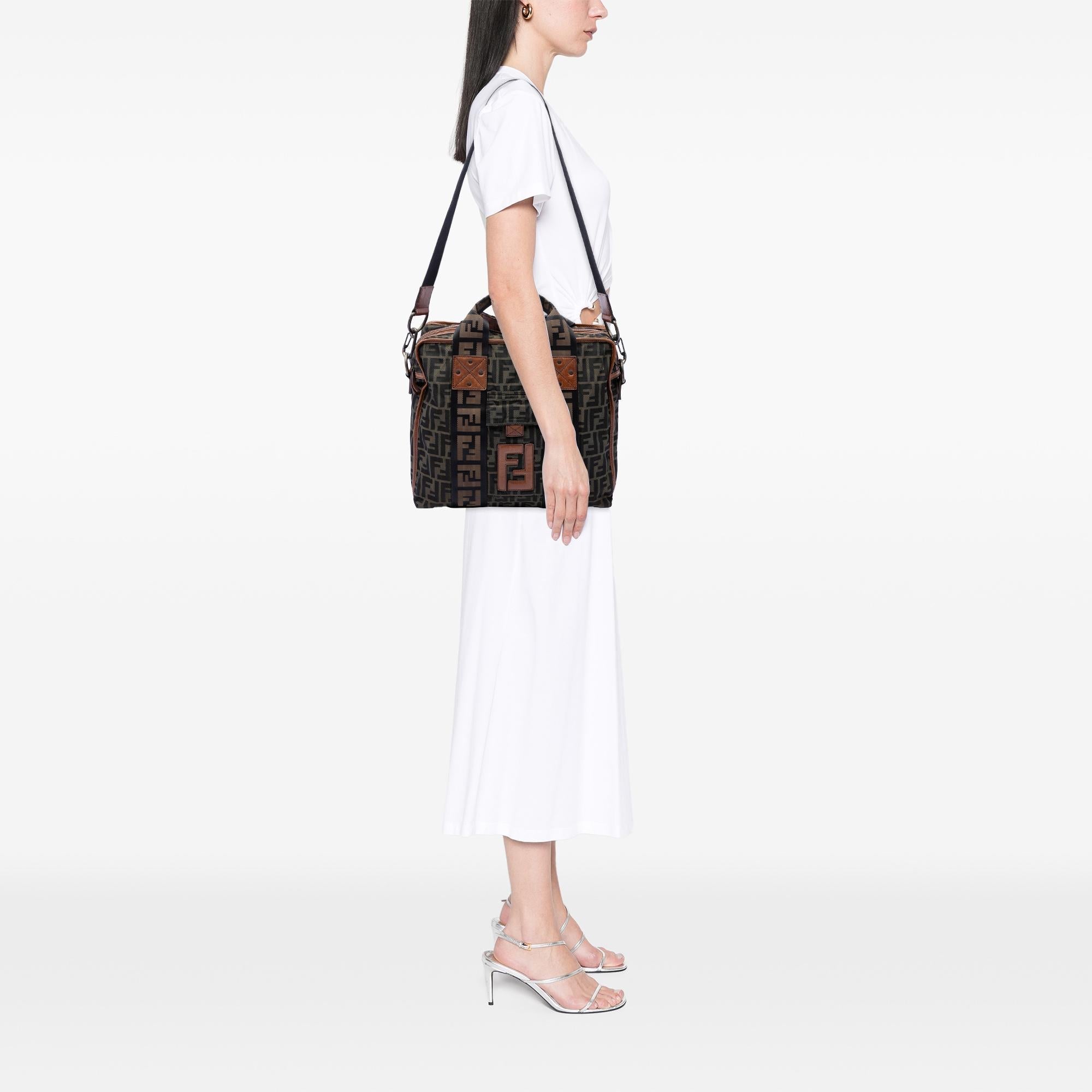 Fendi Zucca Canvas FF Satchel
