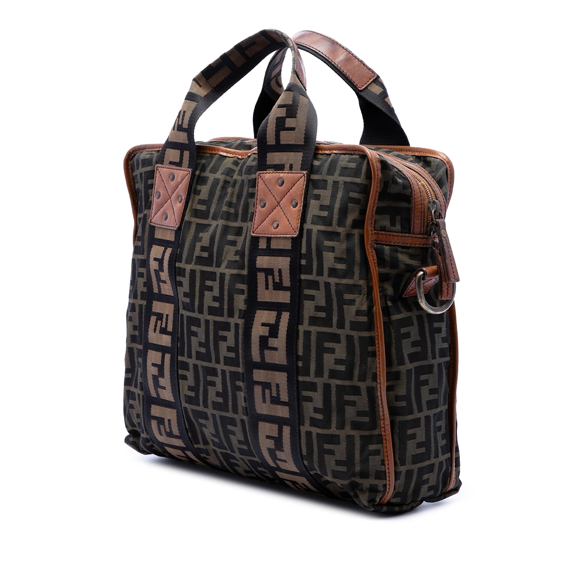 Fendi Zucca Canvas FF Satchel