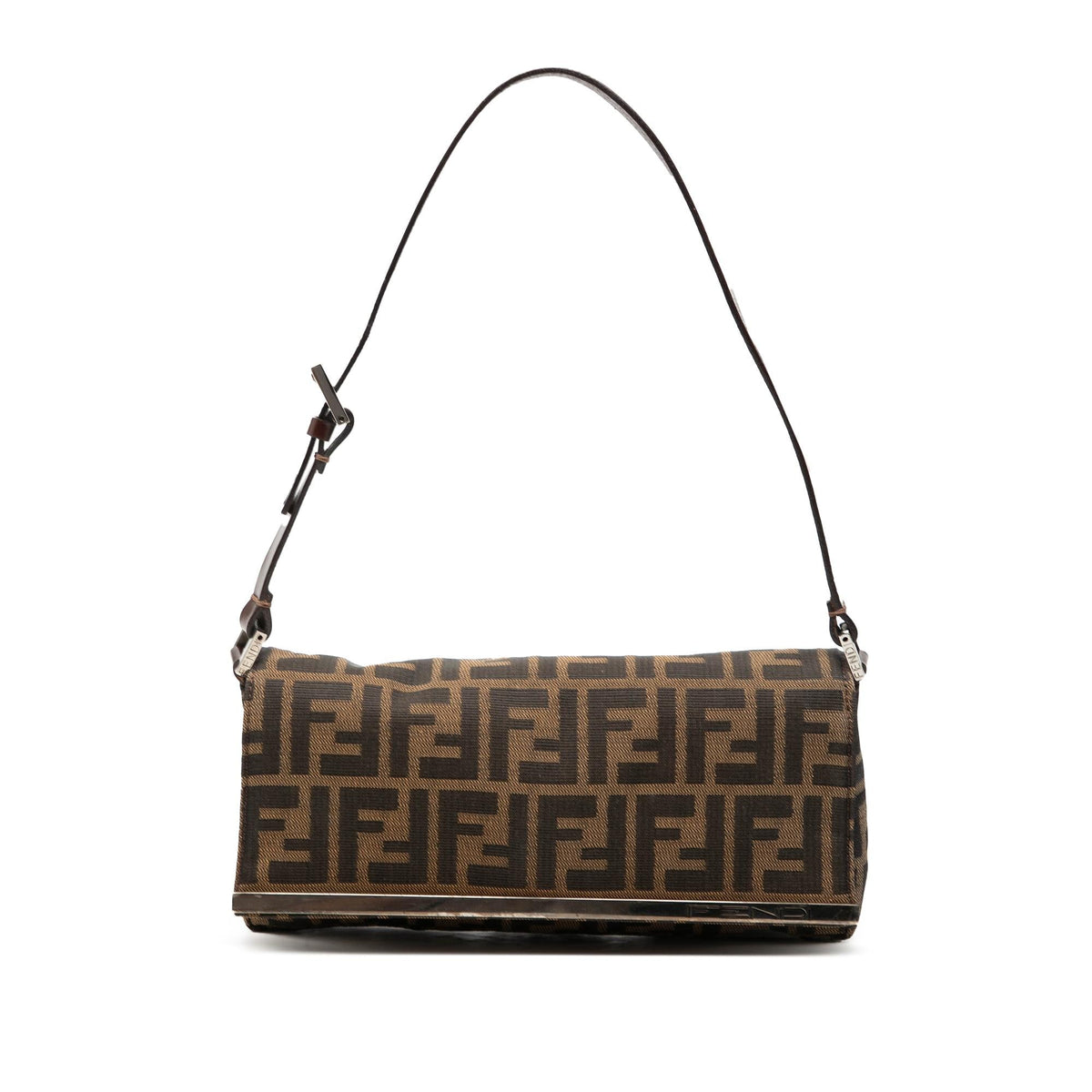 Fendi Zucca Canvas Flap Pochette