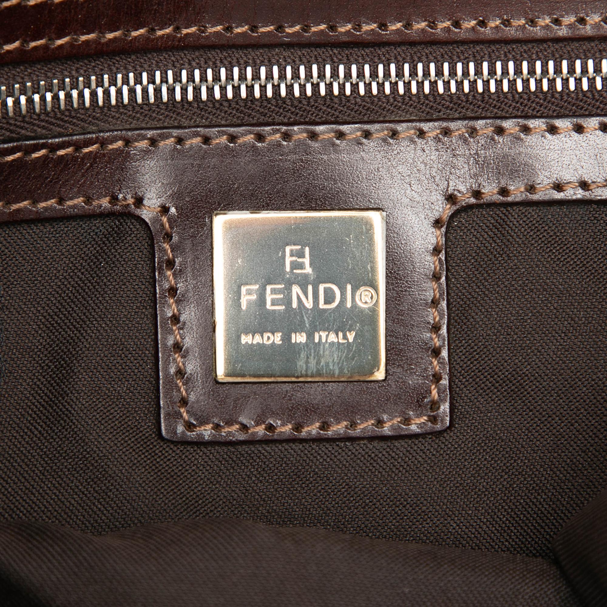 Fendi Zucca Canvas Flap Pochette
