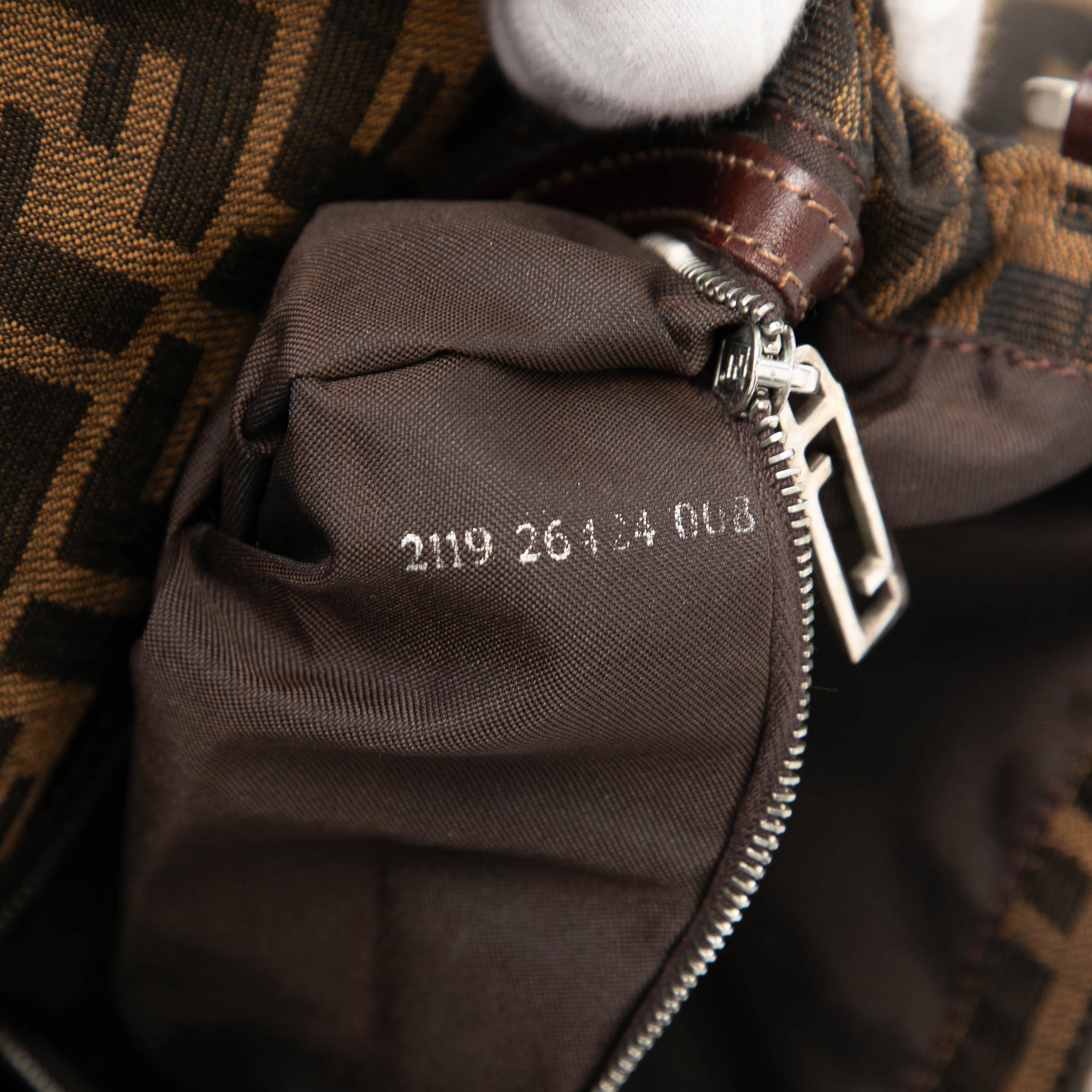 Fendi Zucca Canvas Flap Pochette