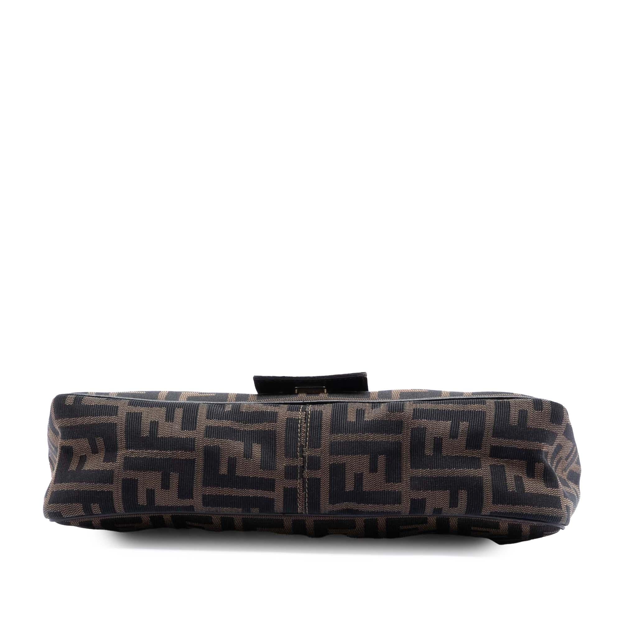 Fendi Zucca Canvas Flap Shoulder Bag