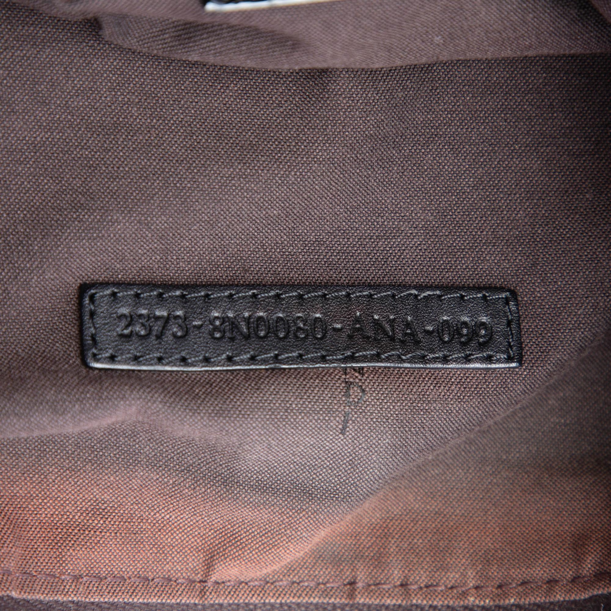 Fendi Zucca Canvas Flap Wristlet Clutch