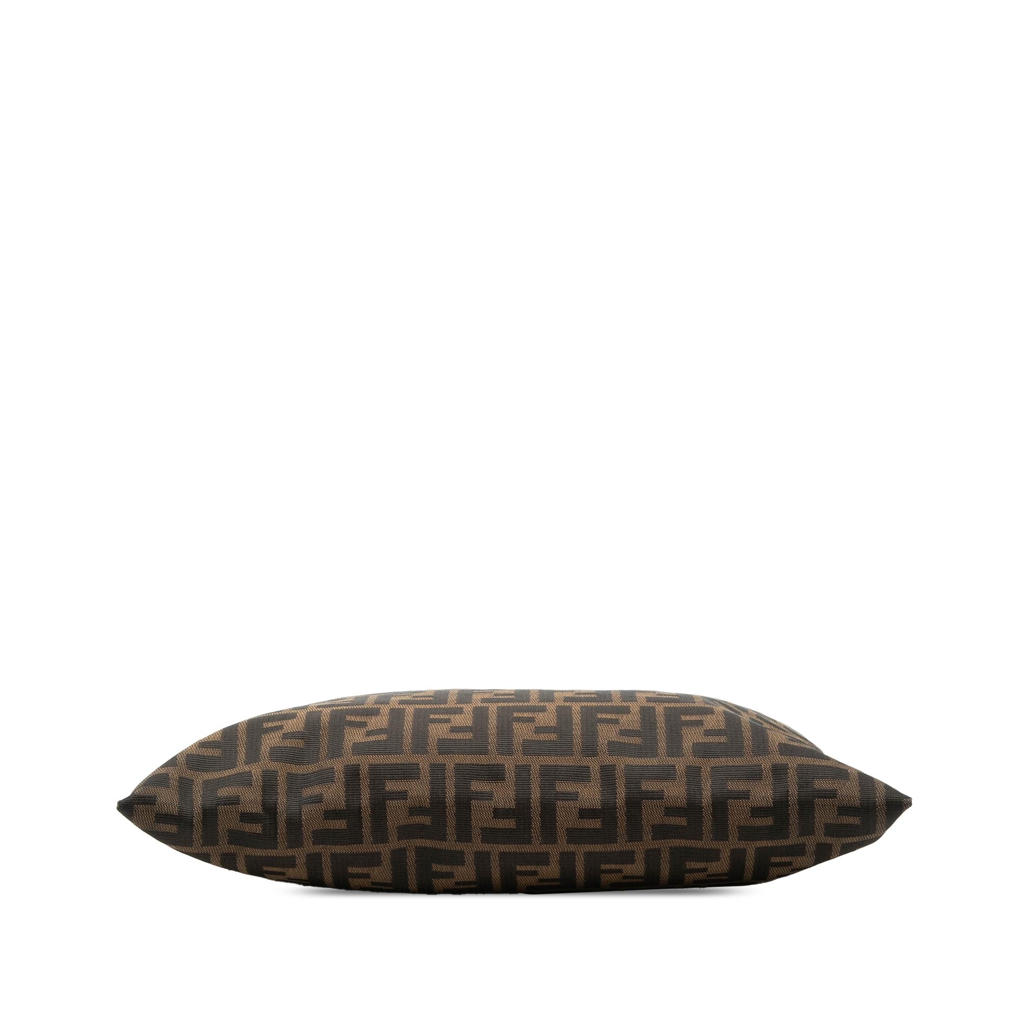 Fendi Zucca Canvas Metal Handle Tote