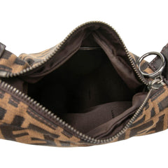 Fendi Zucca Canvas Oyster Hobo