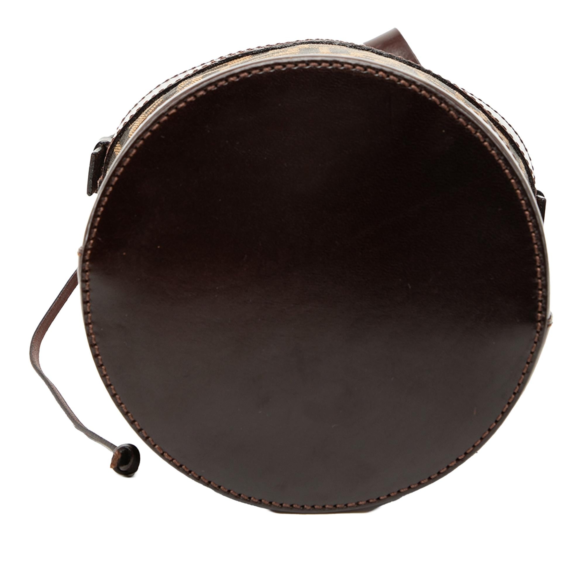 Fendi Zucca Canvas Palazzo Bucket Bag