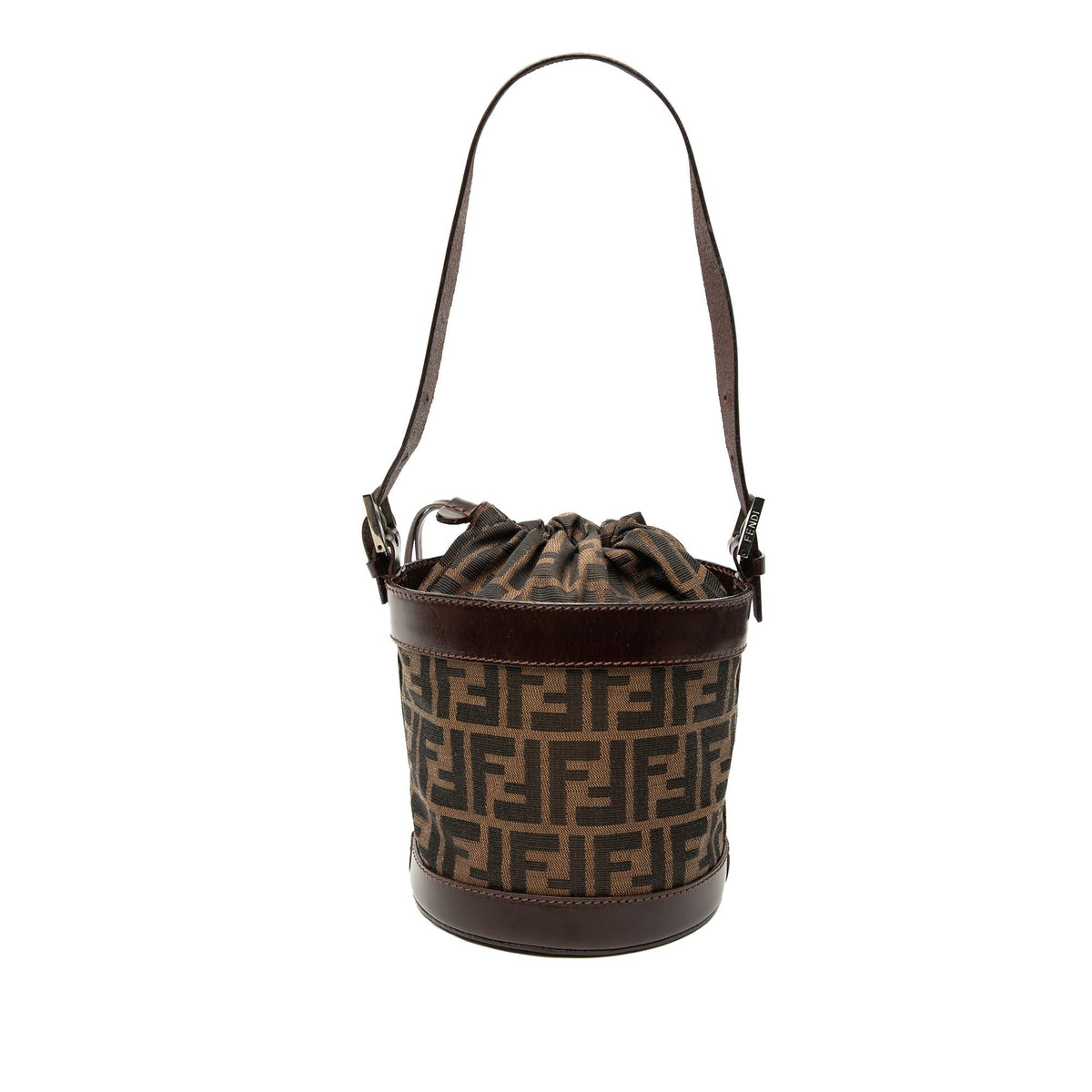 Fendi Zucca Canvas Palazzo Bucket Bag