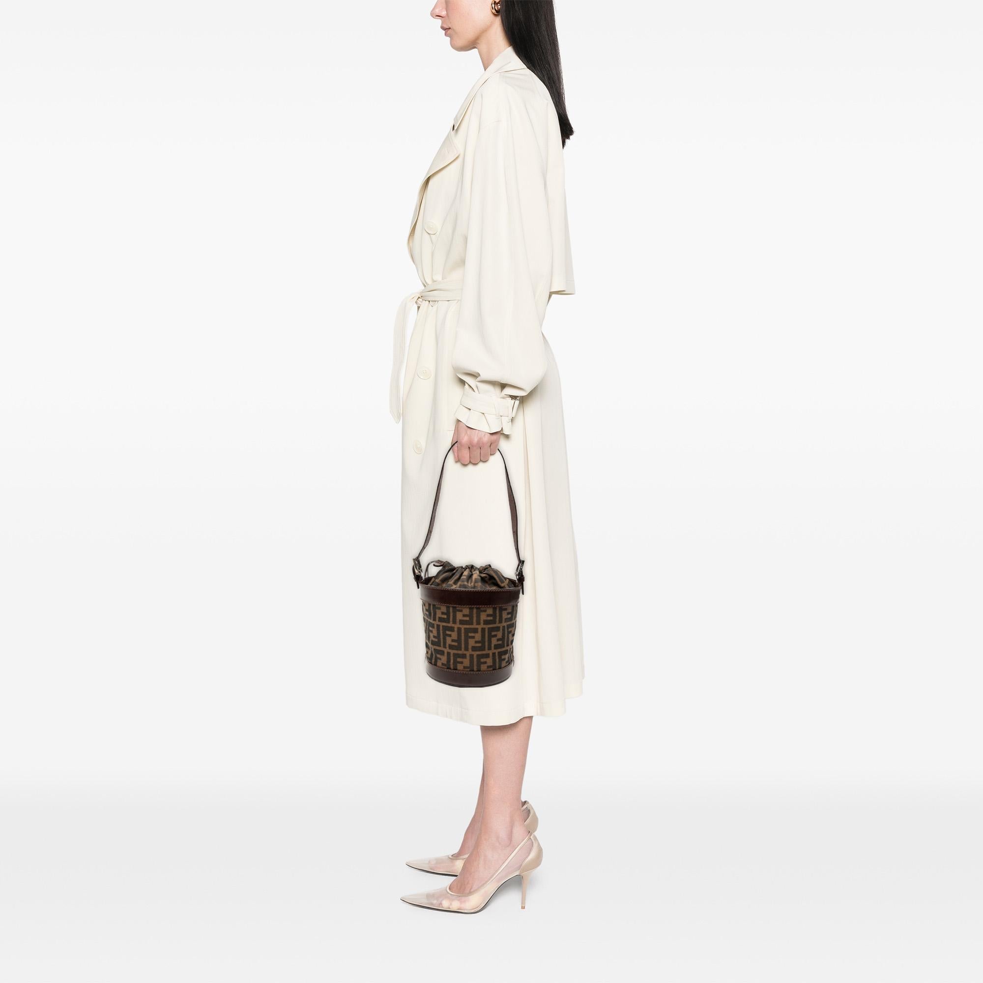 Fendi Zucca Canvas Palazzo Bucket Bag