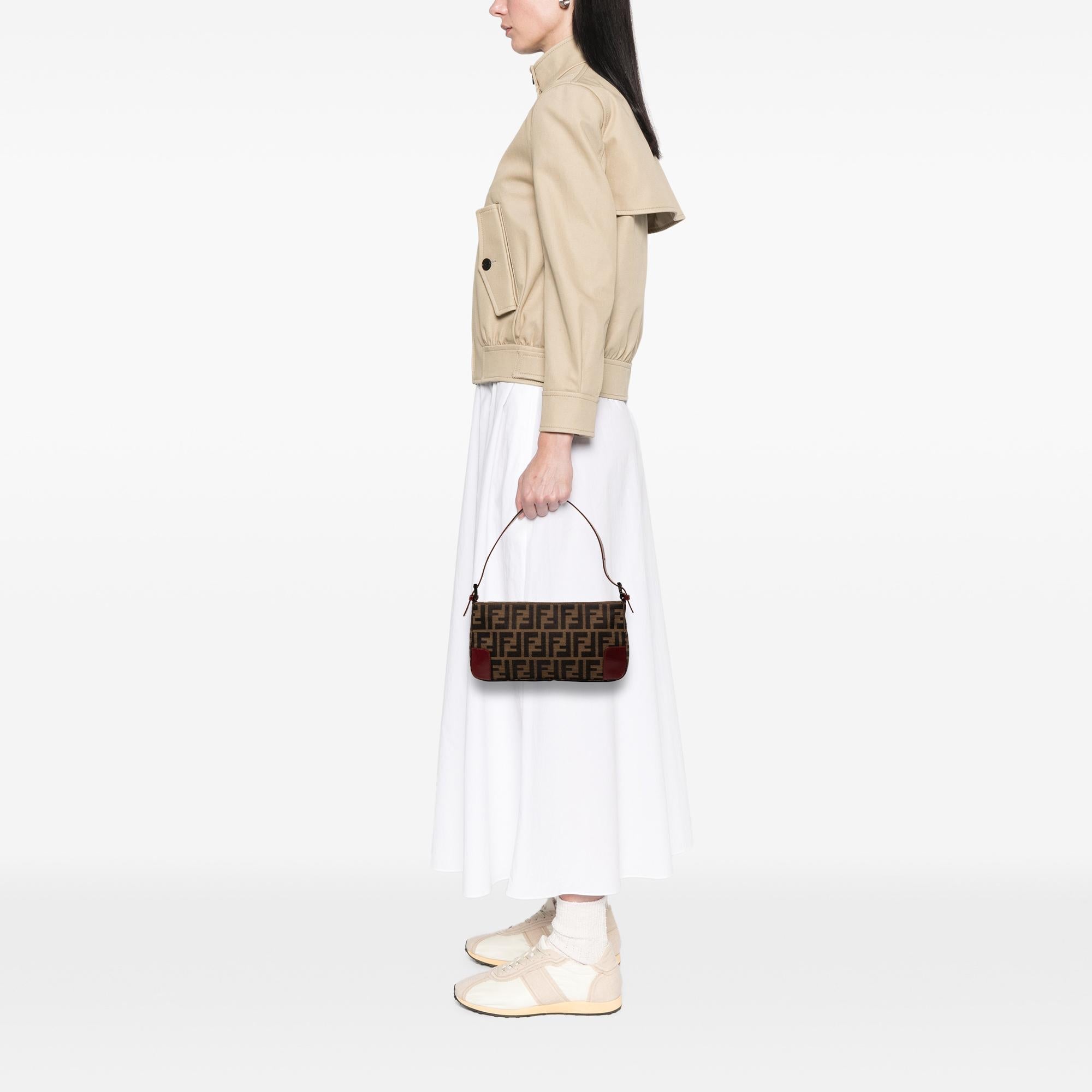 Fendi Zucca Canvas Pochette