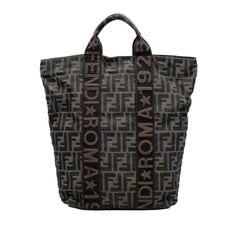 Fendi Zucca Canvas Roma 1925 Shopping Tote