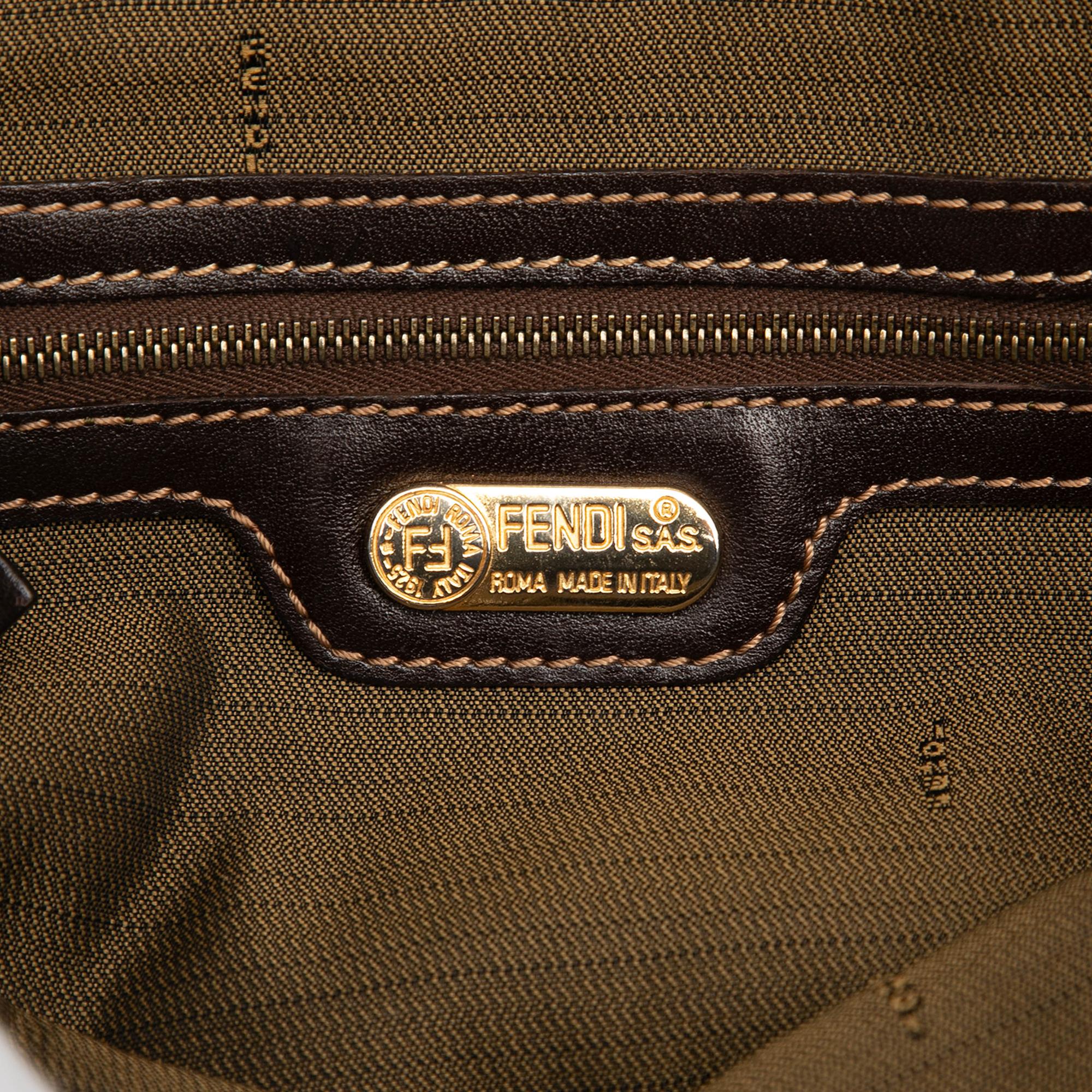 Fendi Zucca Canvas Satchel