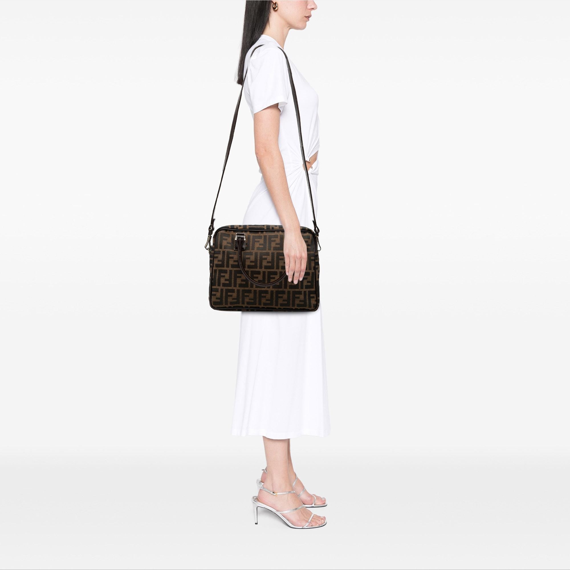 Fendi Zucca Canvas Satchel