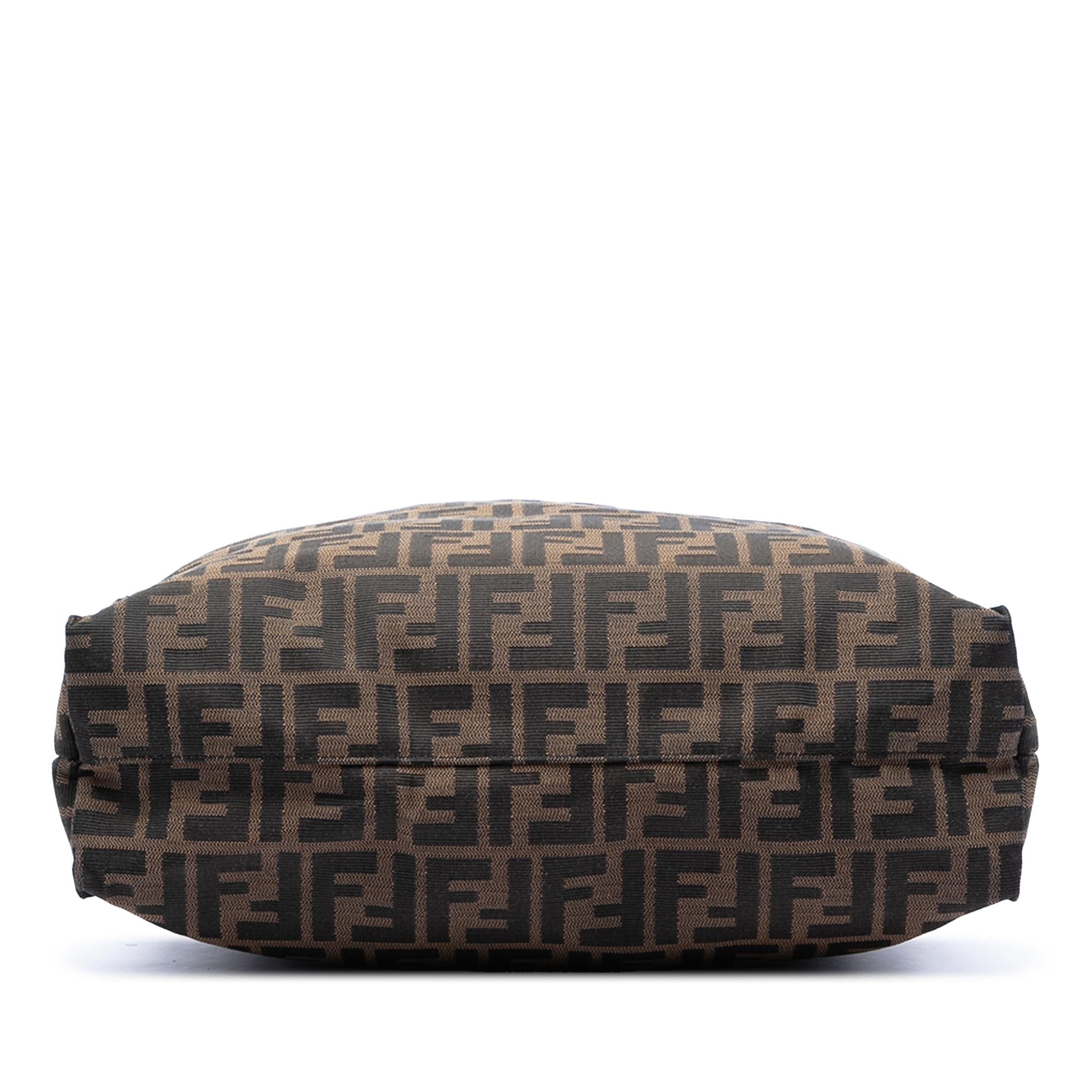 Fendi Zucca Canvas Selleria Shopping Tote