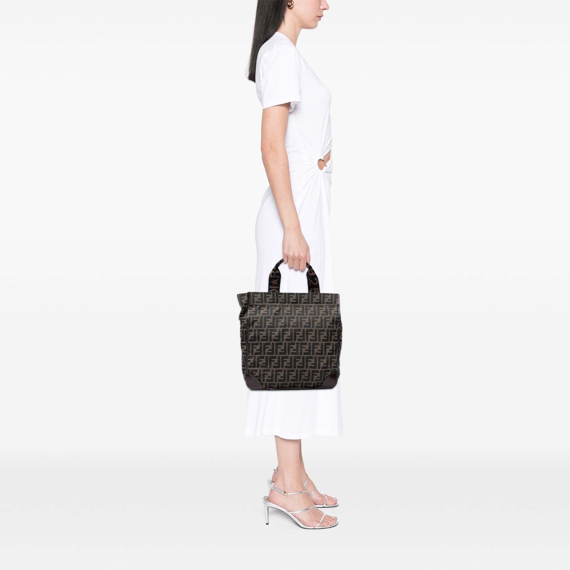 Fendi Zucca Canvas Shopping Tote