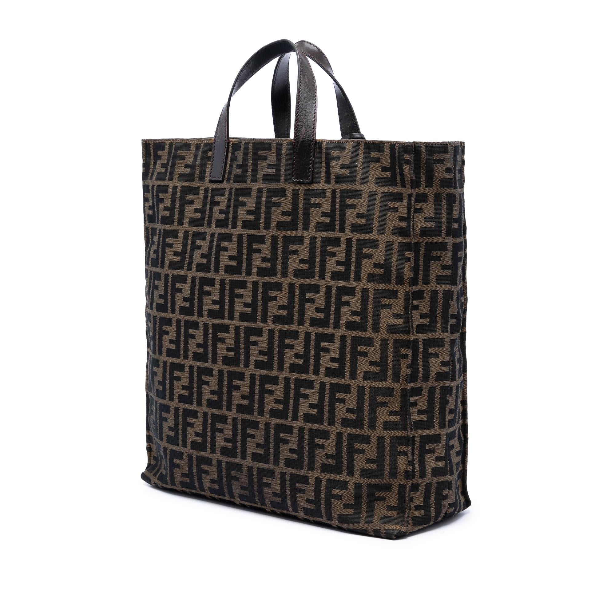 Fendi Zucca Canvas Shopping Tote