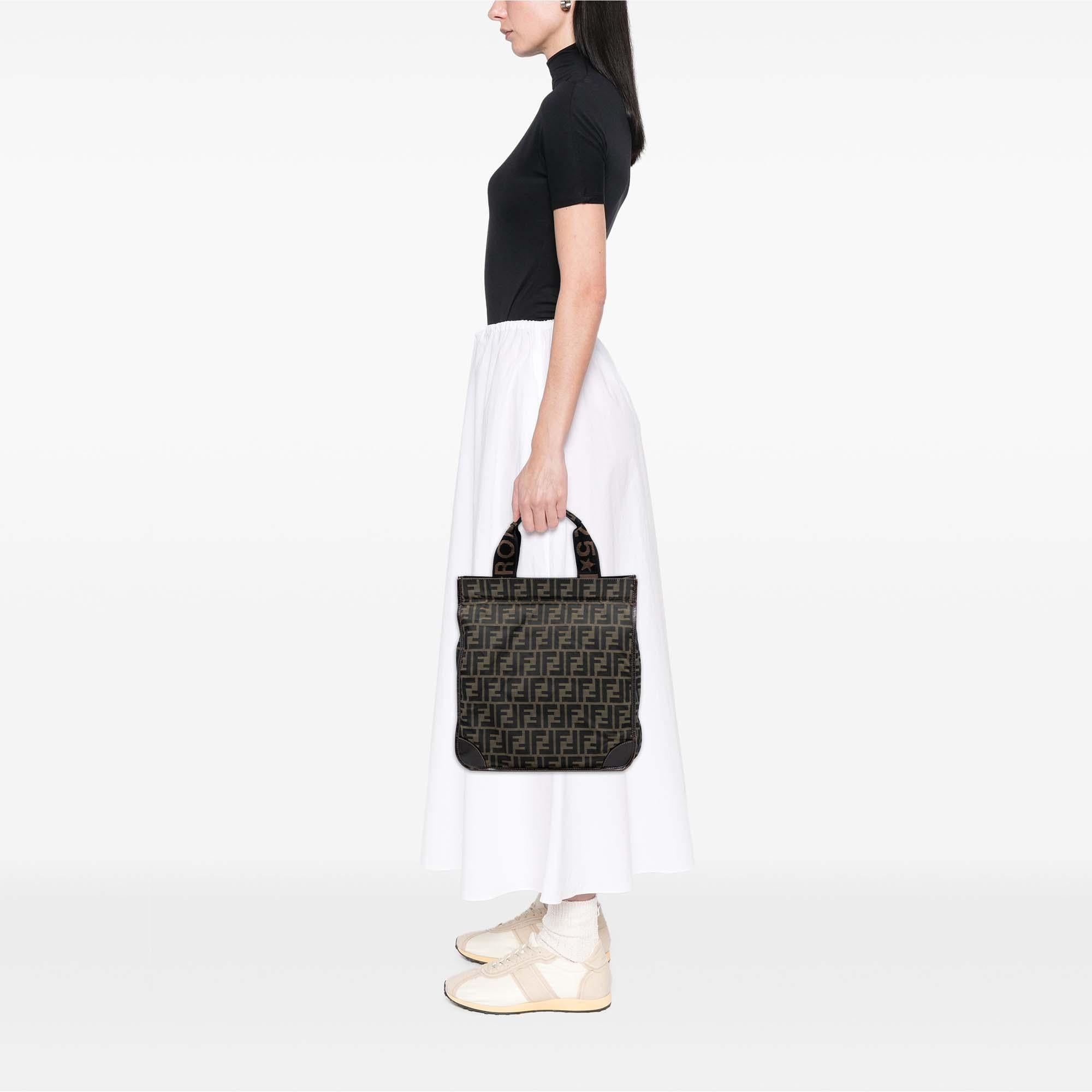 Fendi Zucca Canvas Shopping Tote