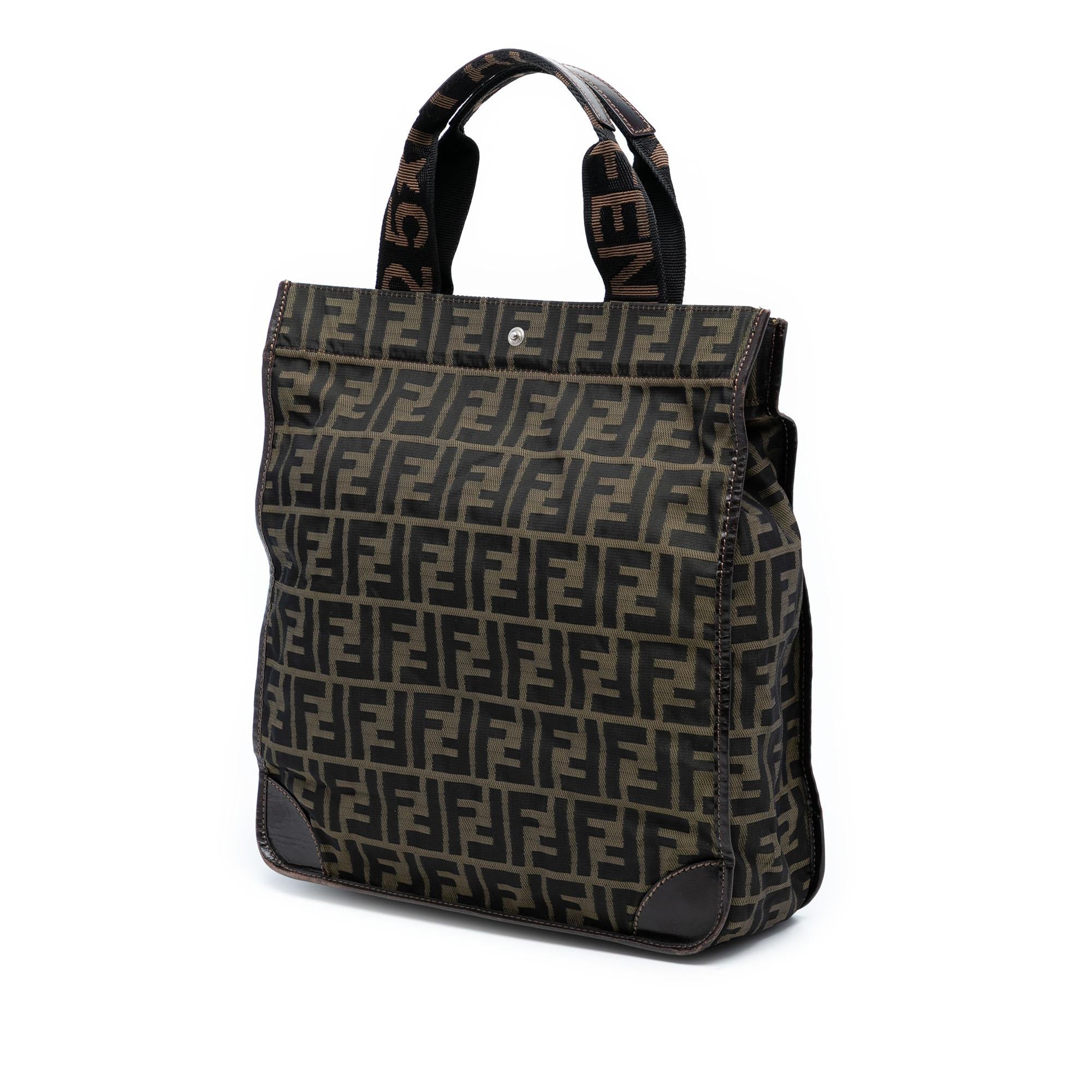 Fendi Zucca Canvas Shopping Tote