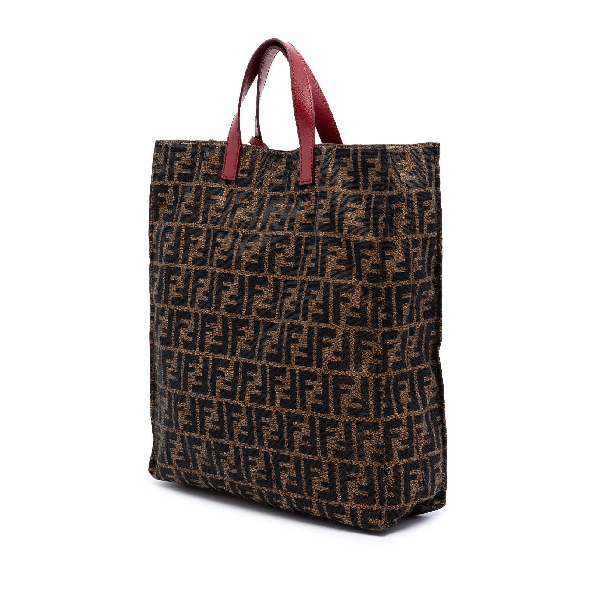 Fendi Zucca Canvas Shopping Tote