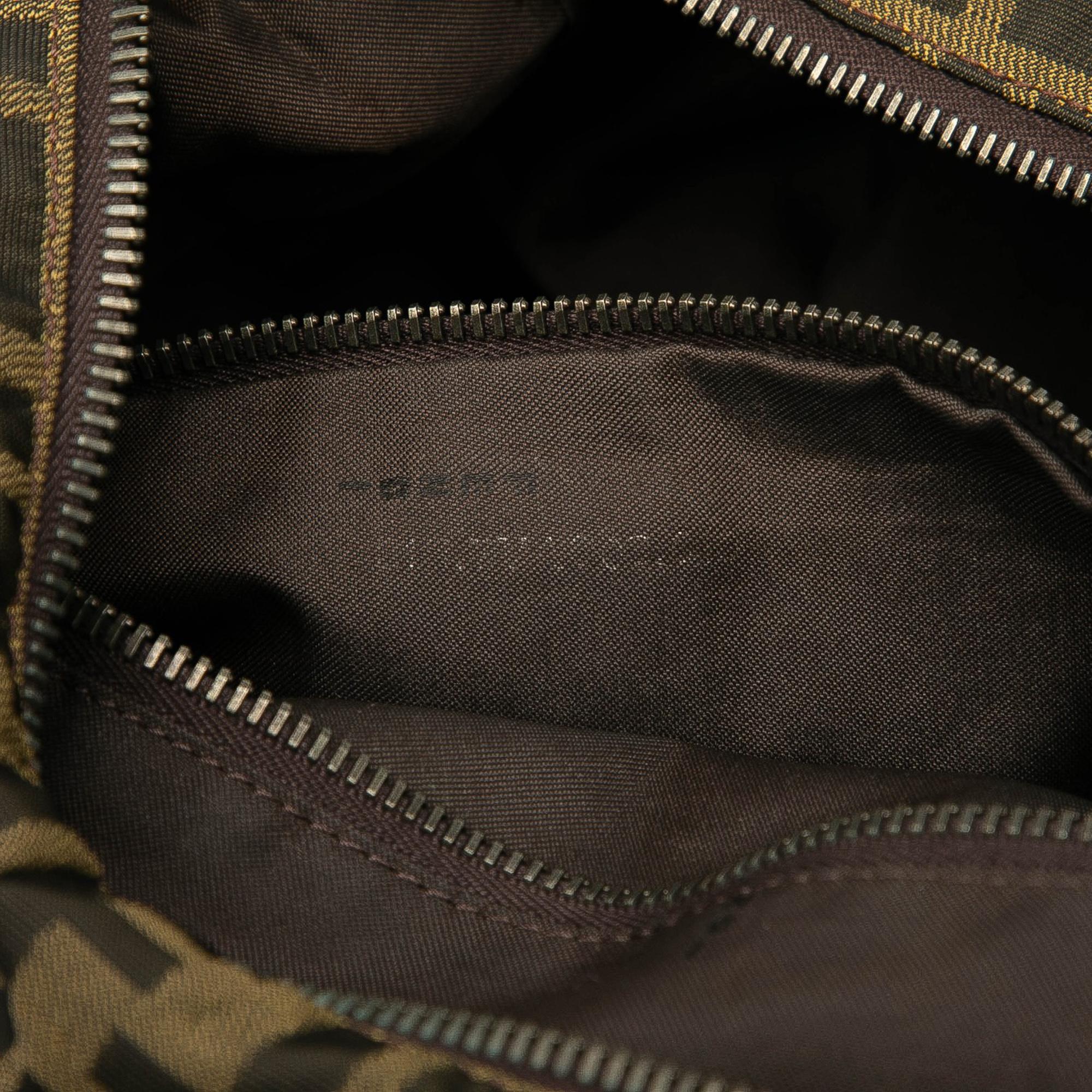 Fendi Zucca Canvas Shoulder Bag