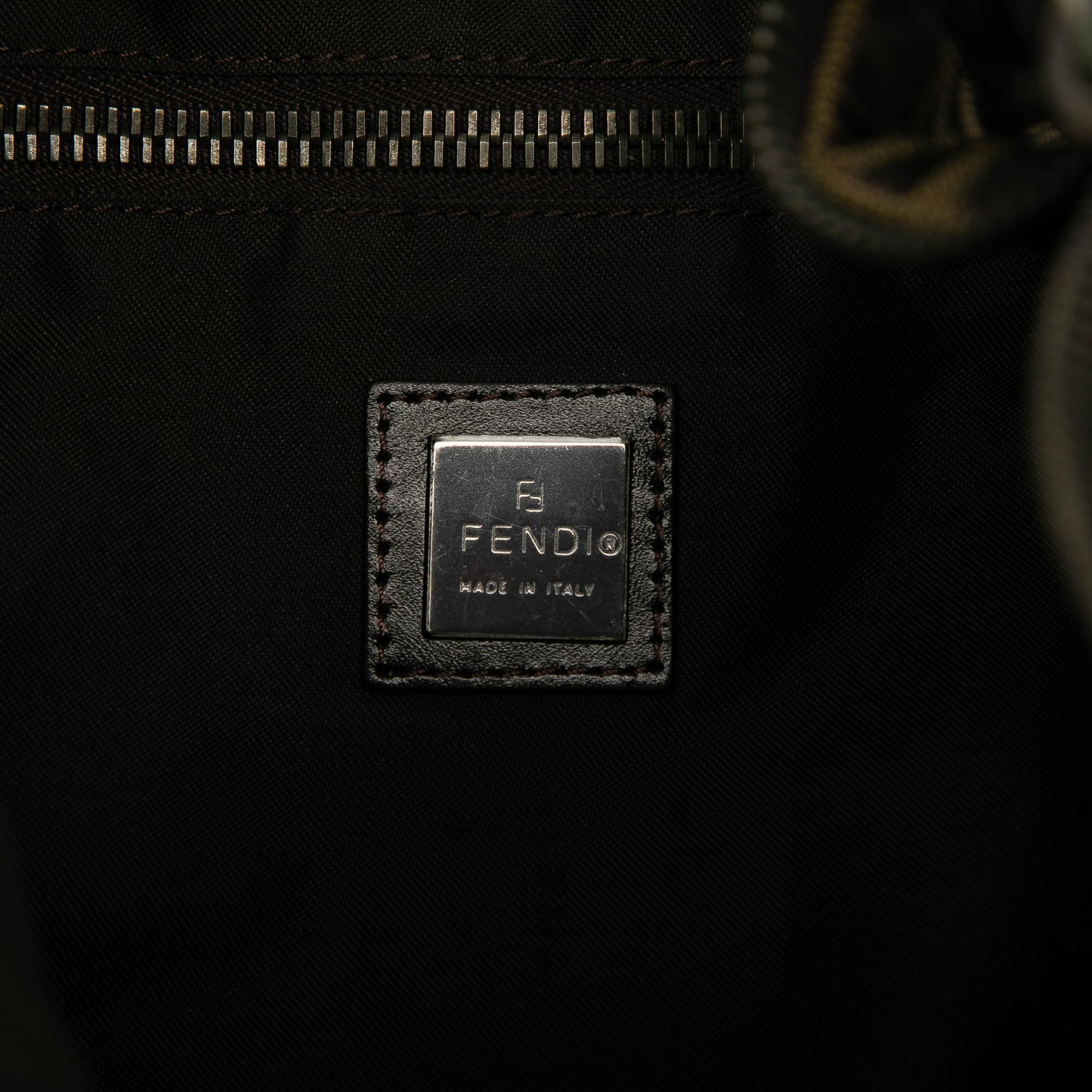 Fendi Zucca Canvas Shoulder Bag