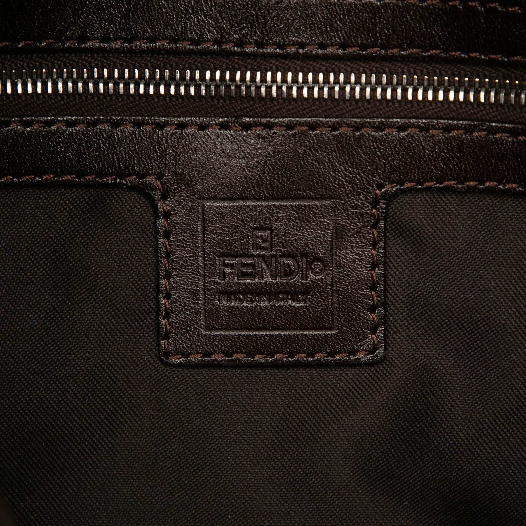 Fendi Zucca Canvas Shoulder Bag