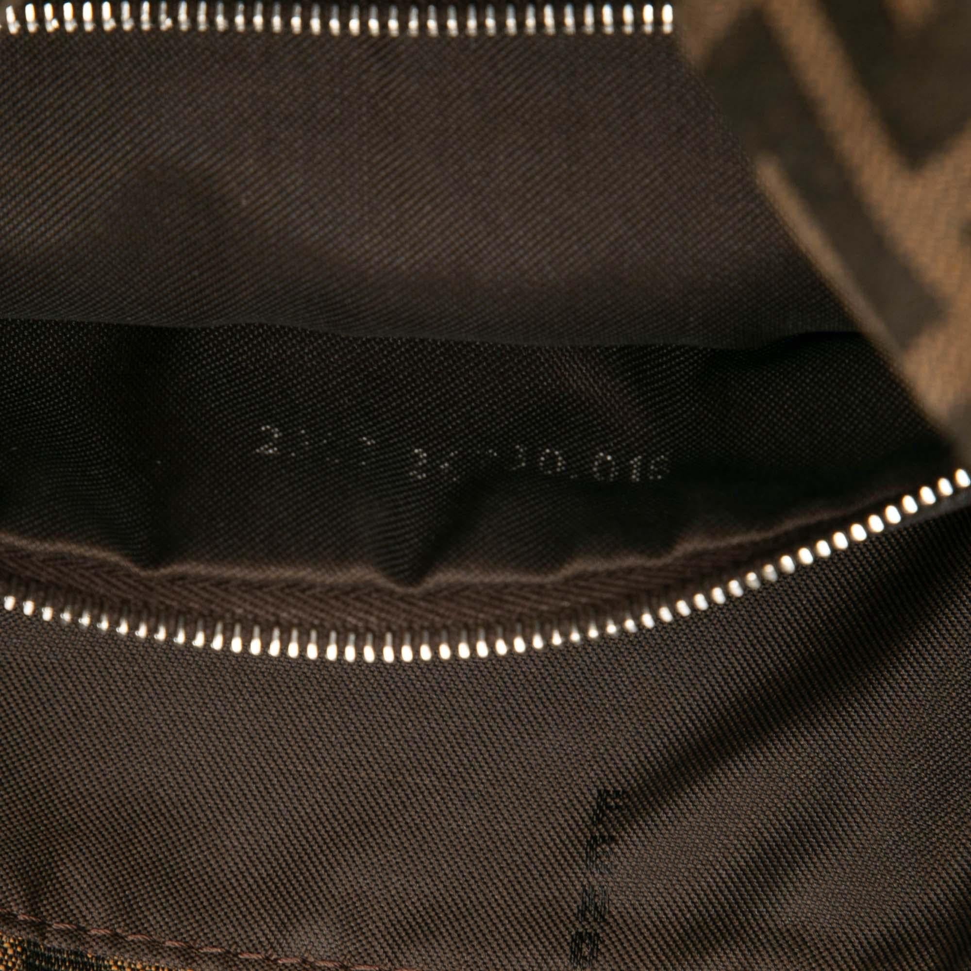 Fendi Zucca Canvas Shoulder Bag