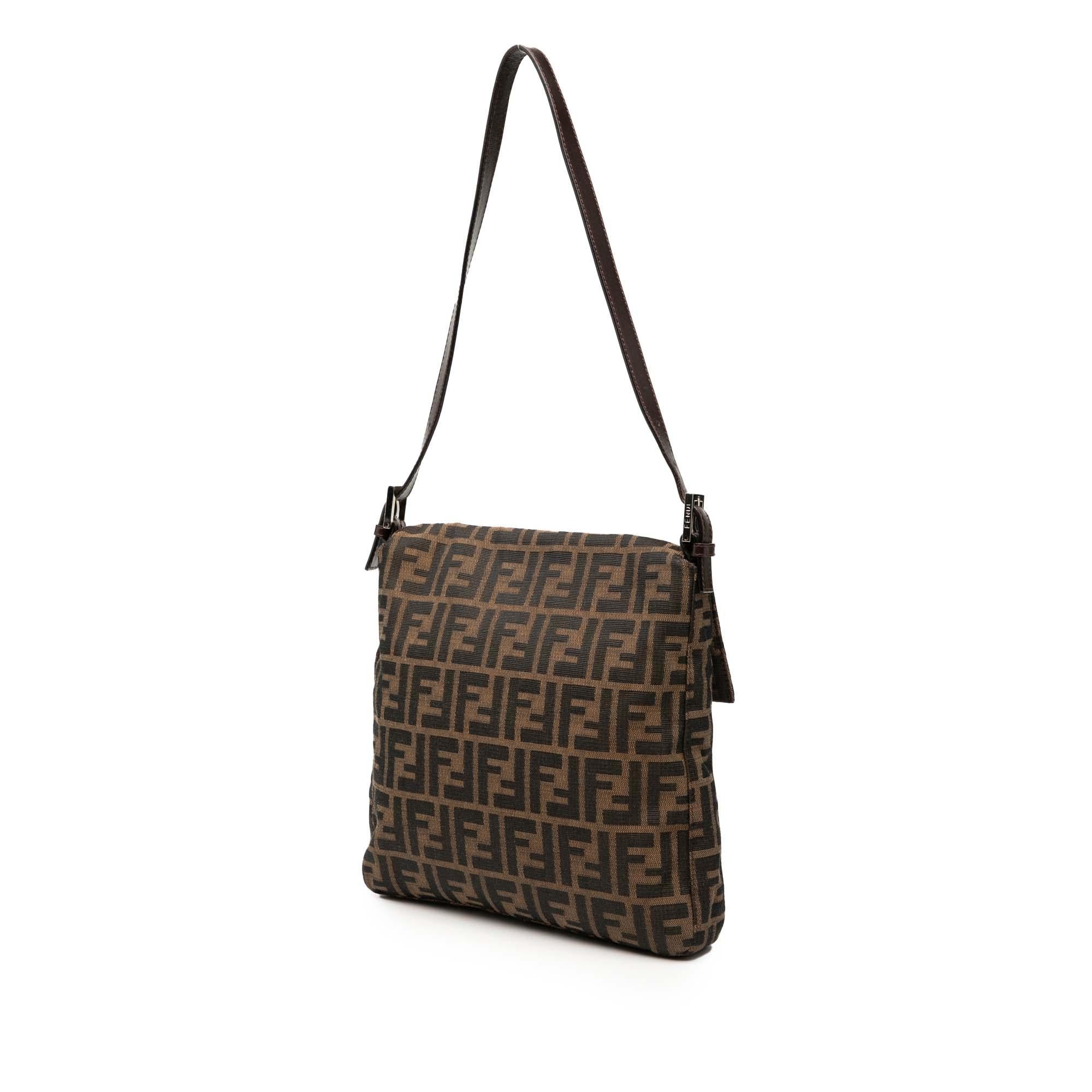 Fendi Zucca Canvas Shoulder Bag