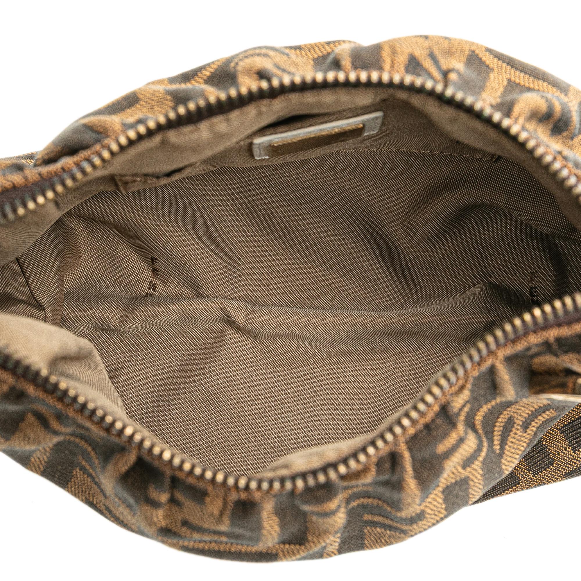 Fendi Zucca Canvas Shoulder Bag