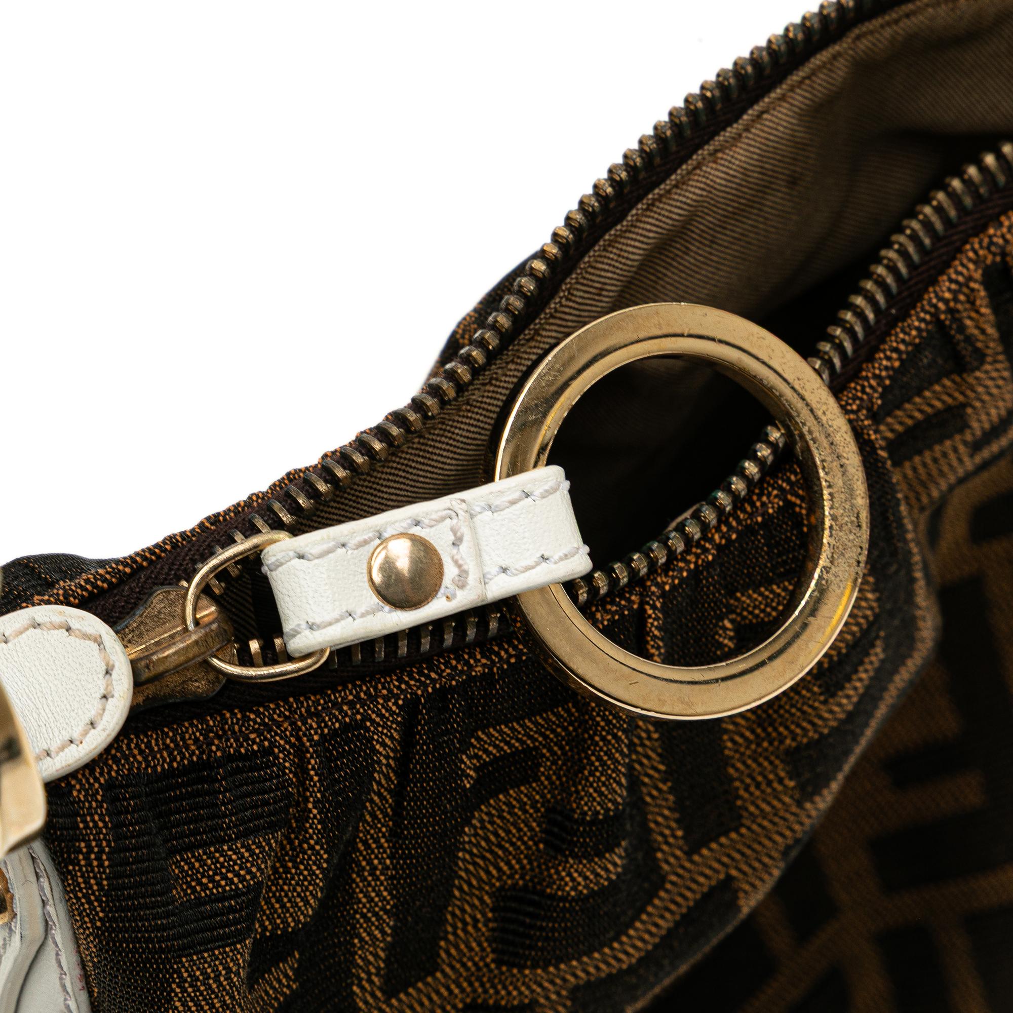 Fendi Zucca Canvas Shoulder Bag