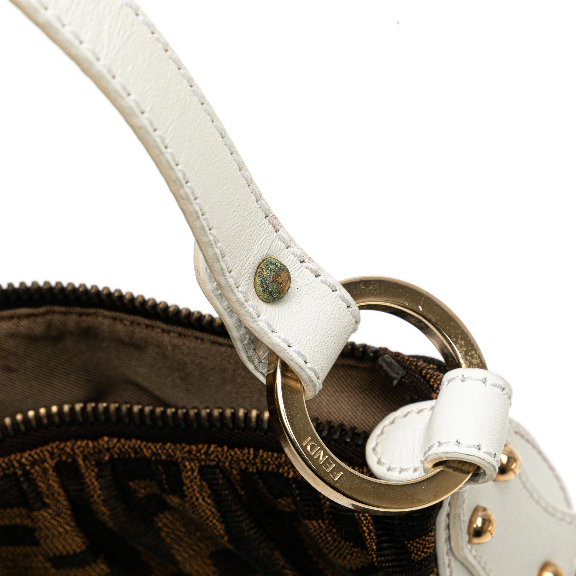 Fendi Zucca Canvas Shoulder Bag