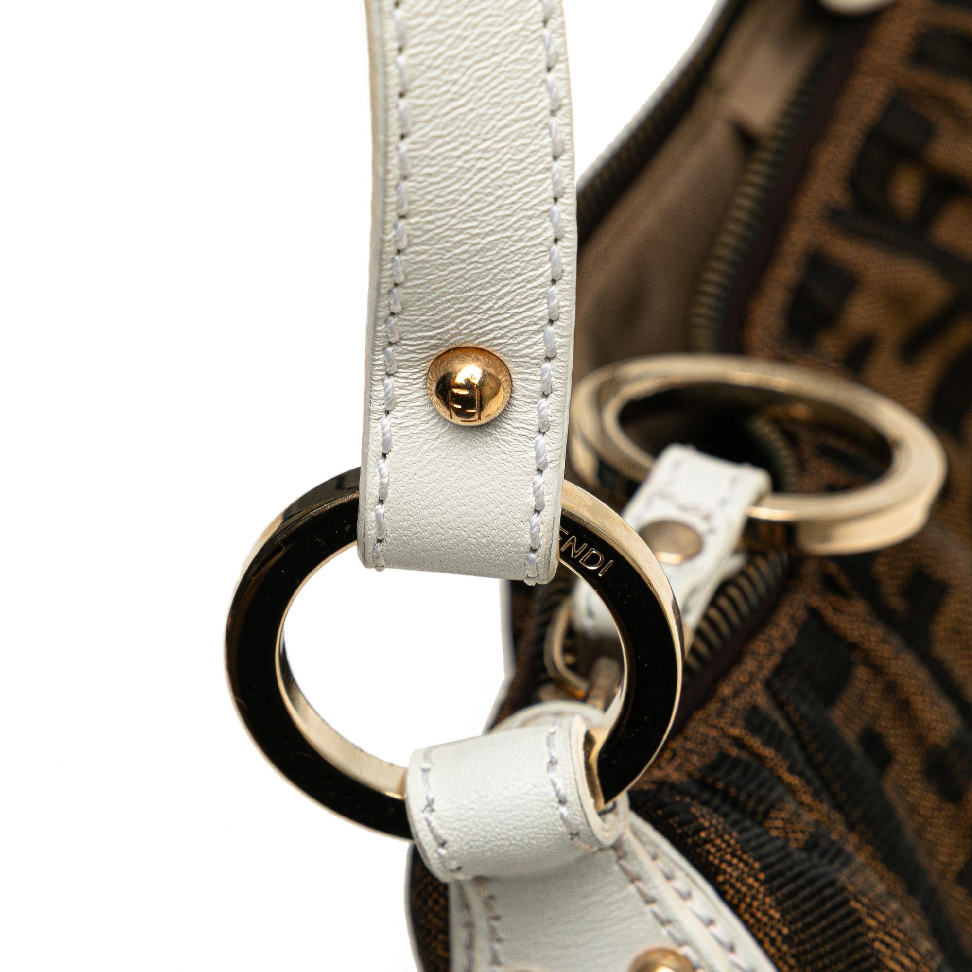 Fendi Zucca Canvas Shoulder Bag
