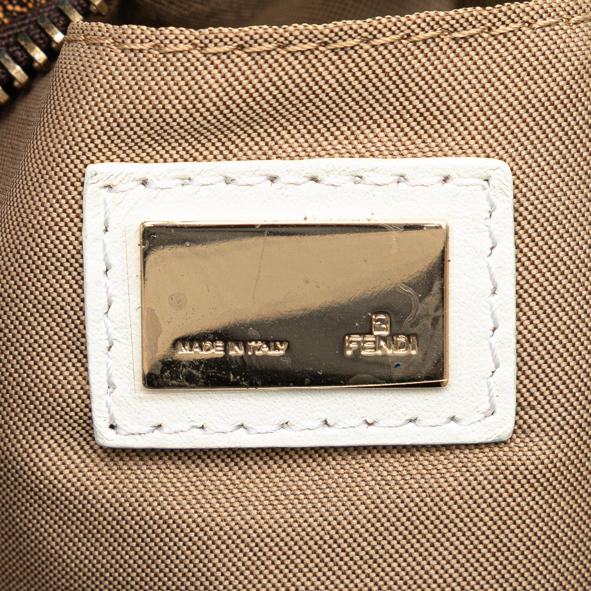 Fendi Zucca Canvas Shoulder Bag