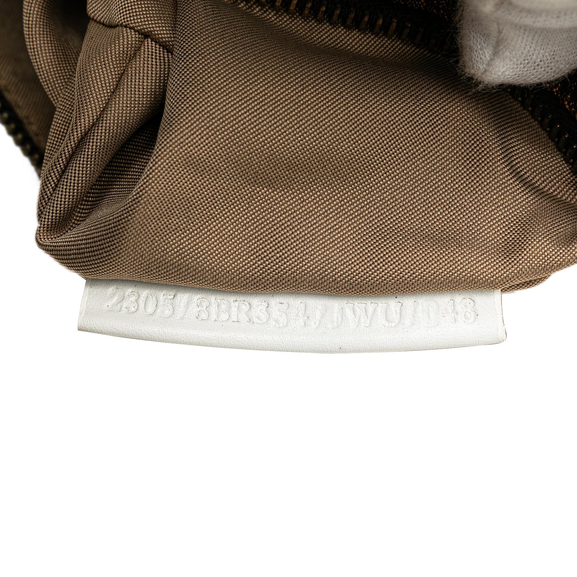 Fendi Zucca Canvas Shoulder Bag