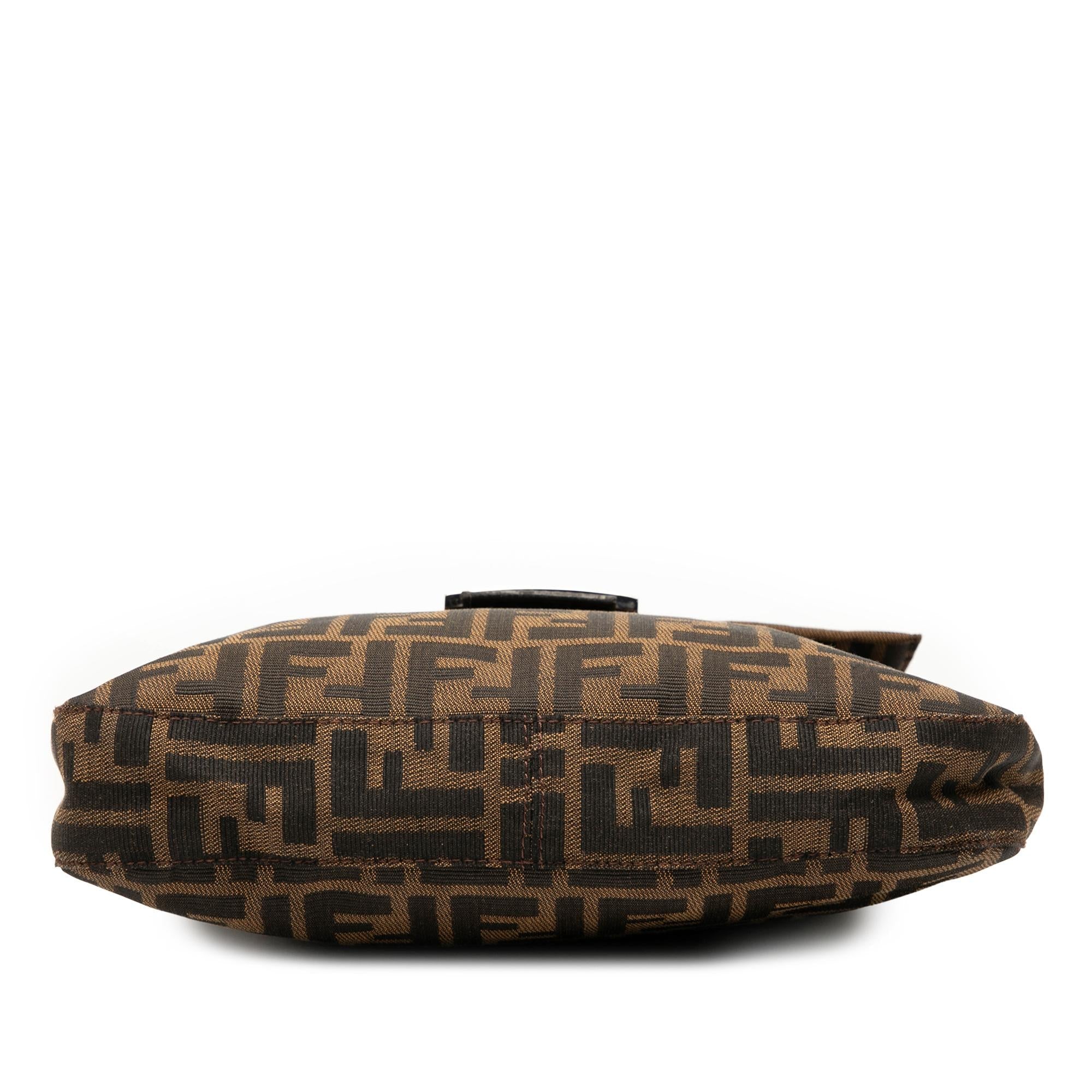 Fendi Zucca Canvas Shoulder Bag