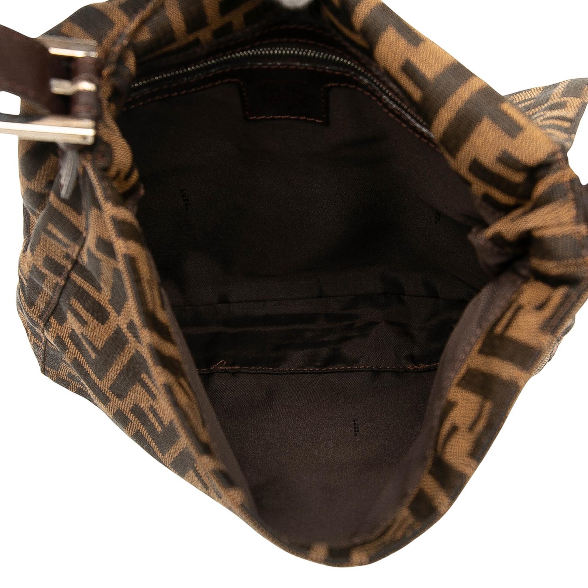 Fendi Zucca Canvas Shoulder Bag