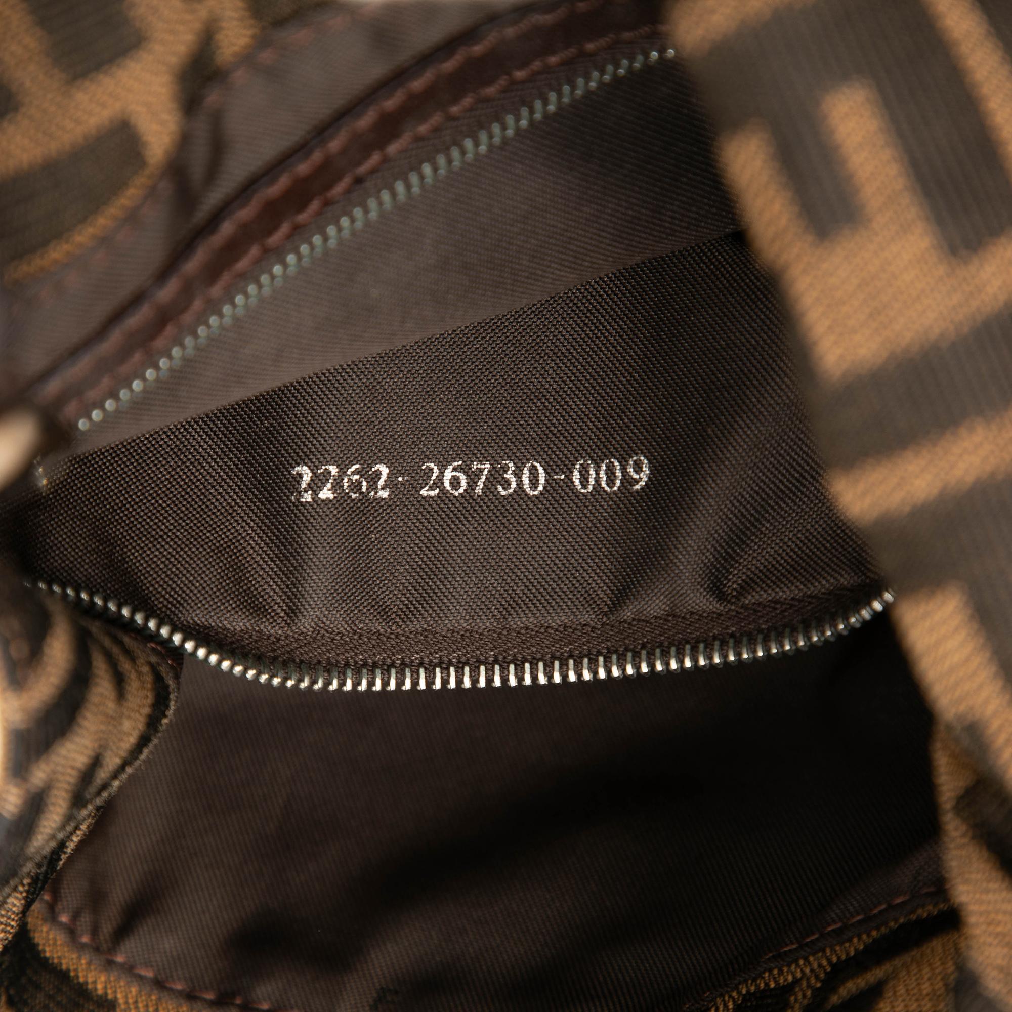 Fendi Zucca Canvas Shoulder Bag