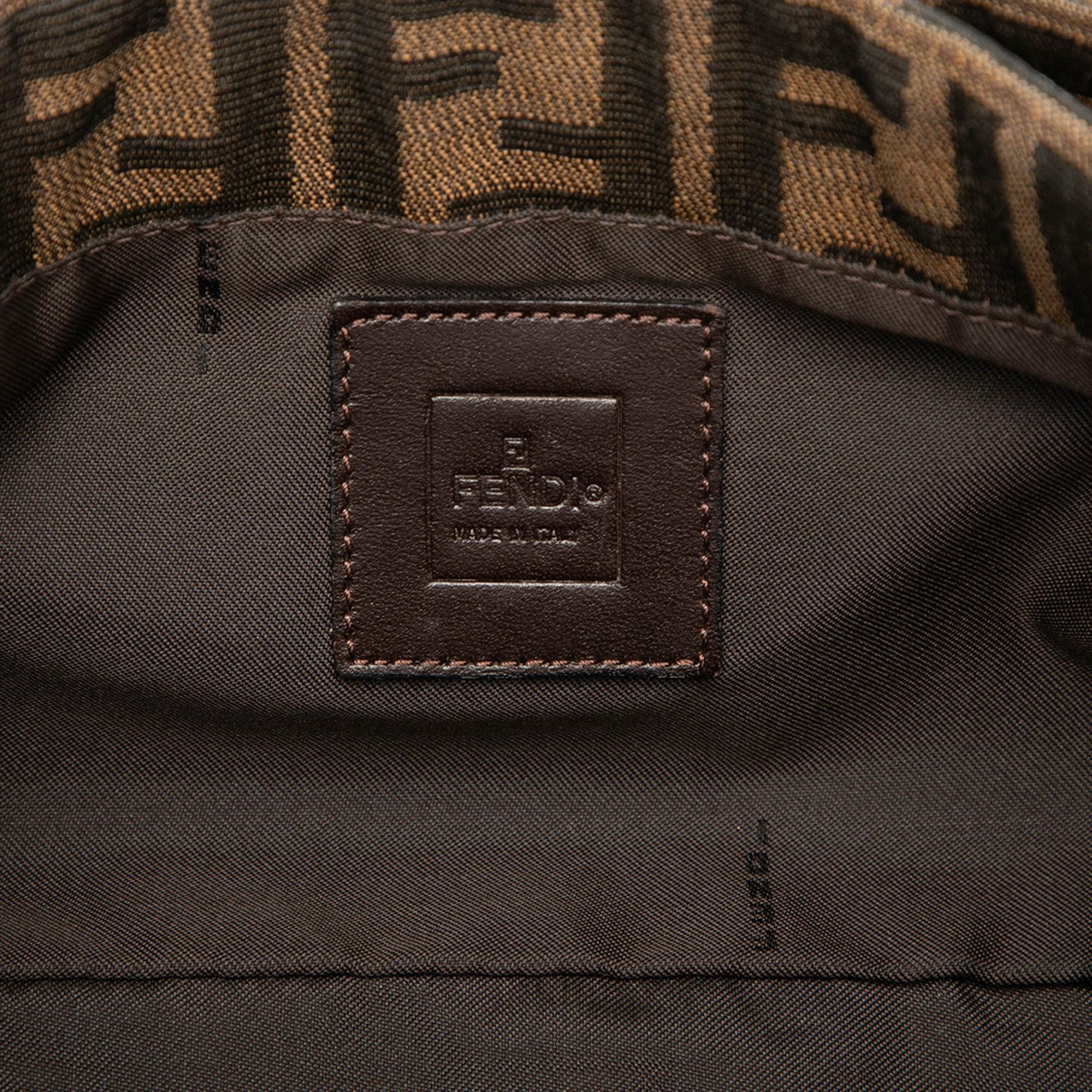 Fendi Zucca Canvas Shoulder Bag