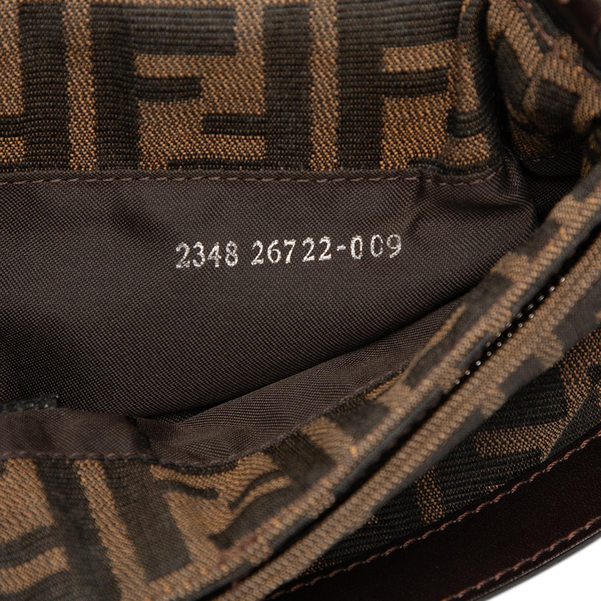 Fendi Zucca Canvas Shoulder Bag