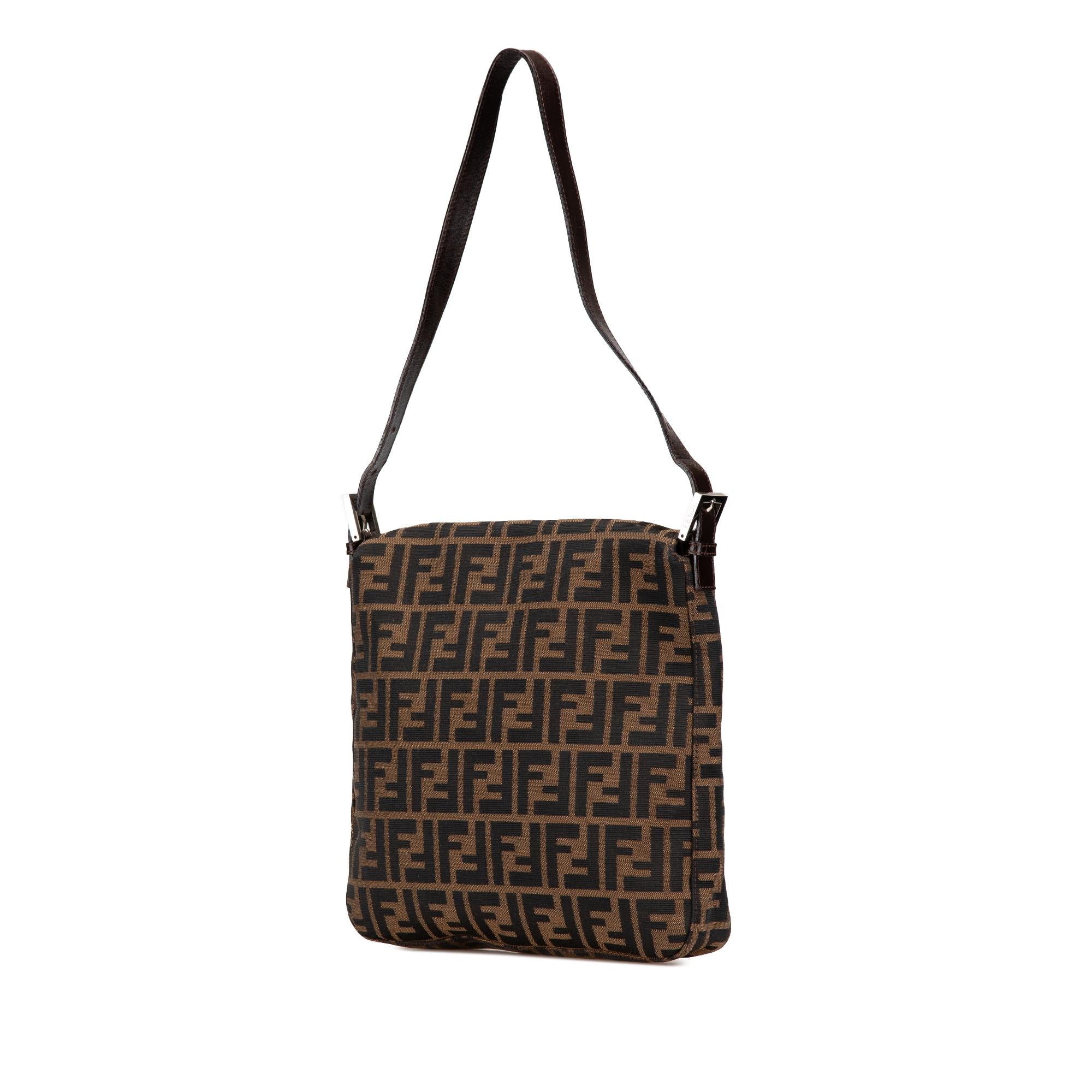 Fendi Zucca Canvas Shoulder Bag