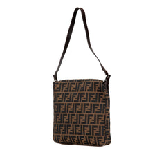 Fendi Zucca Canvas Shoulder Bag