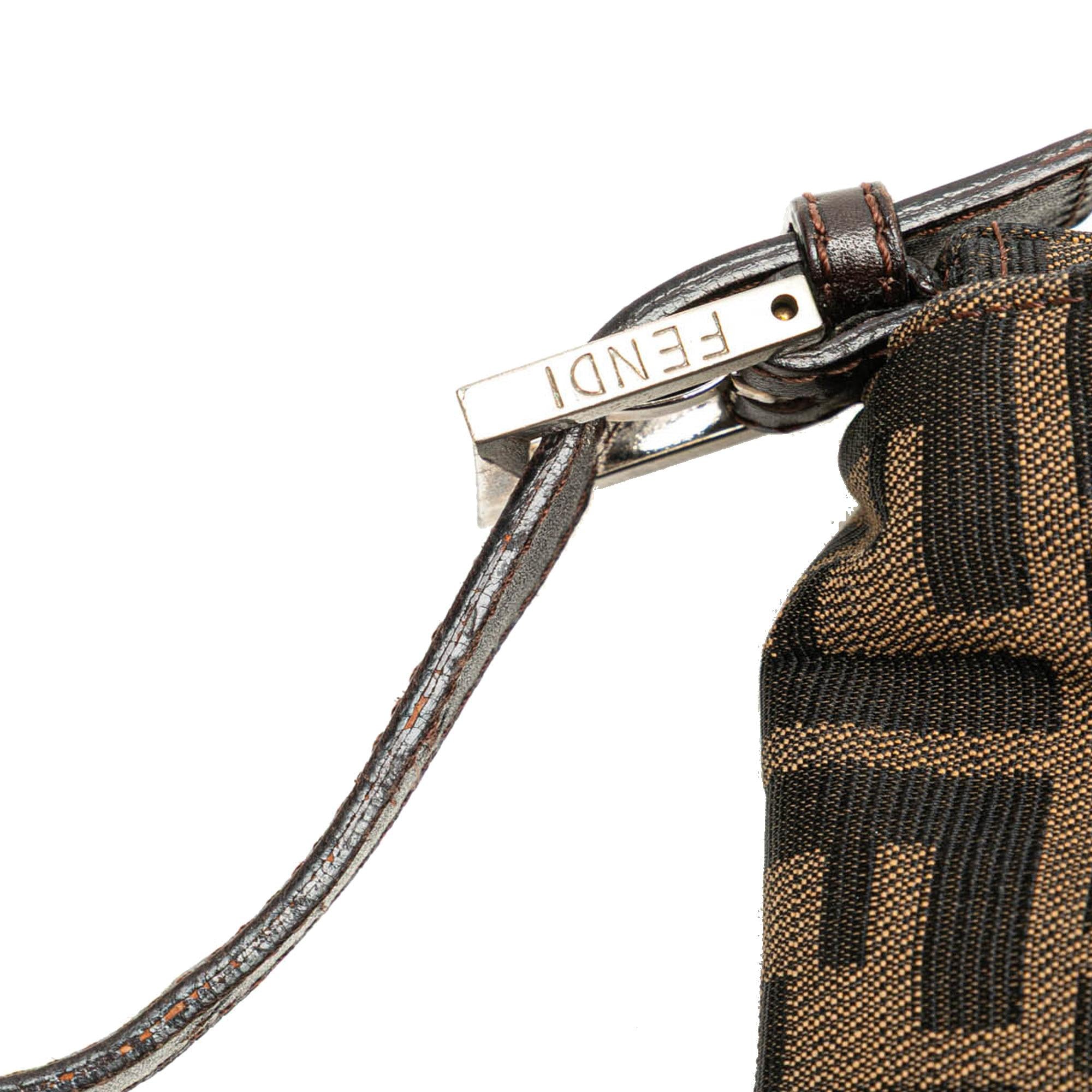 Fendi Zucca Canvas Shoulder Bag