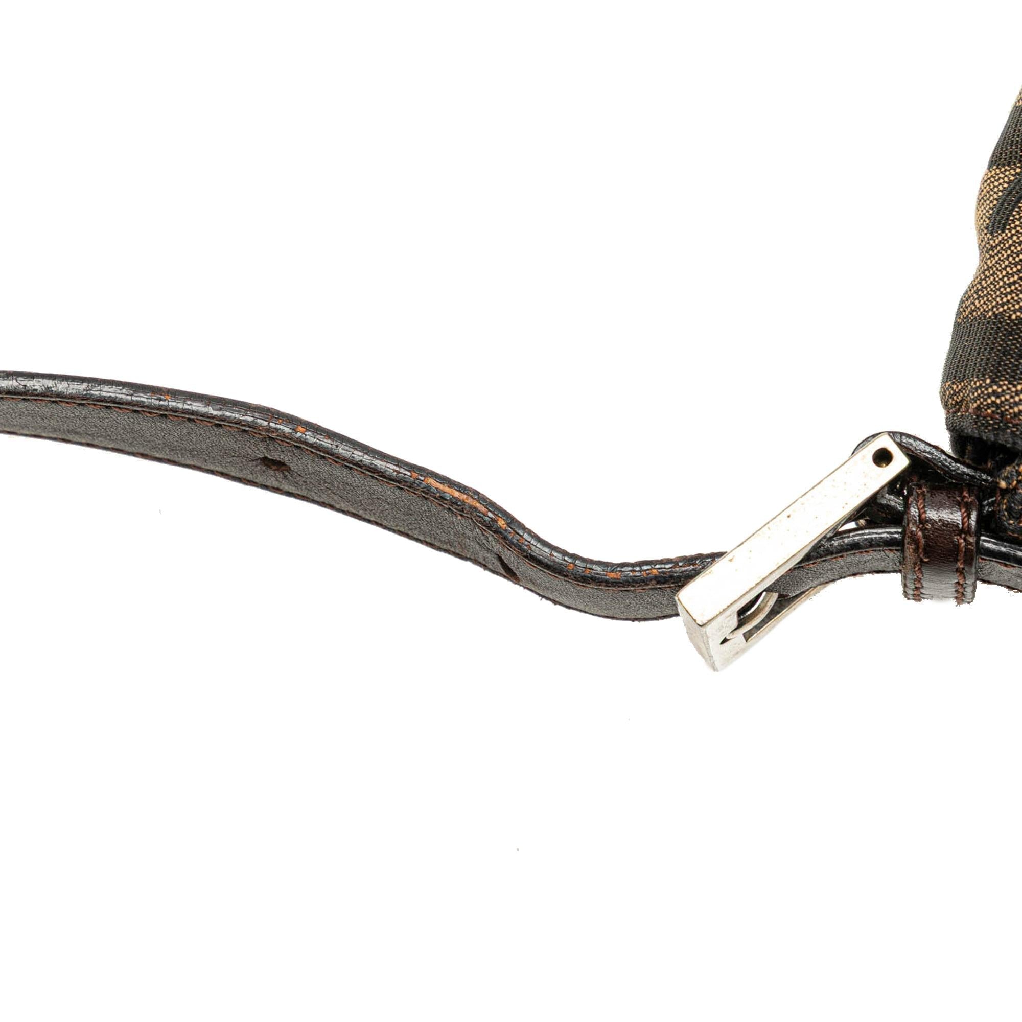 Fendi Zucca Canvas Shoulder Bag