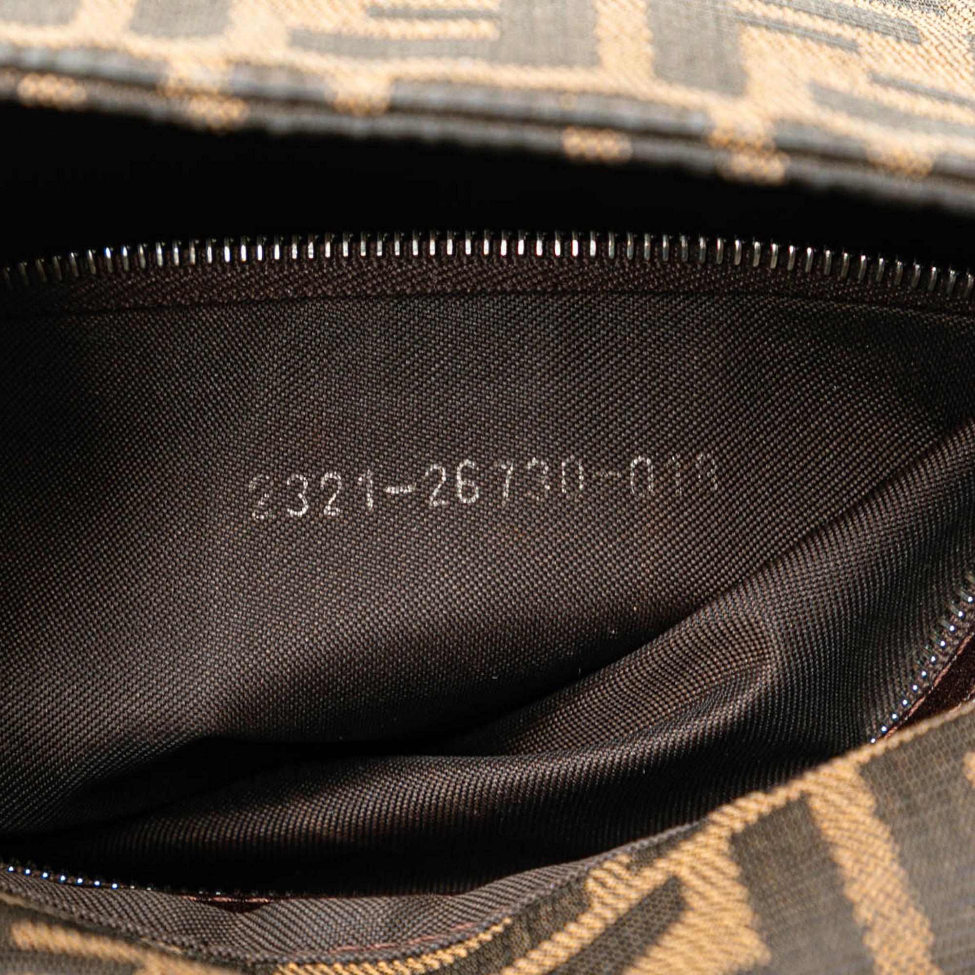 Fendi Zucca Canvas Shoulder Bag
