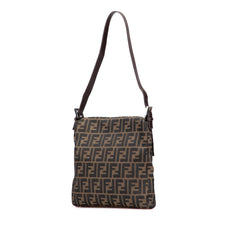 Fendi Zucca Canvas Shoulder Bag