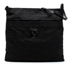 Fendi Zucca Canvas Shoulder Bag