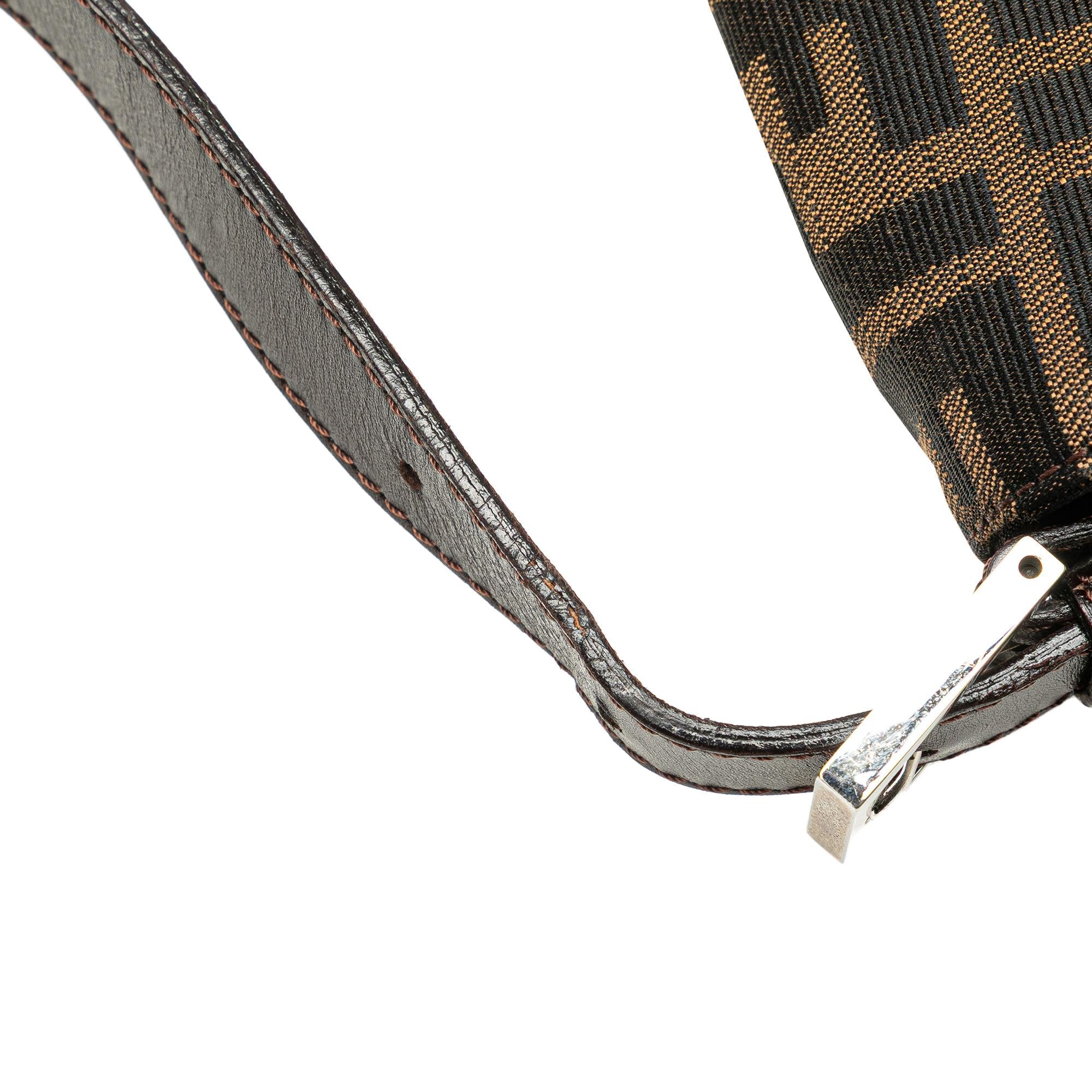Fendi Zucca Canvas Shoulder Bag