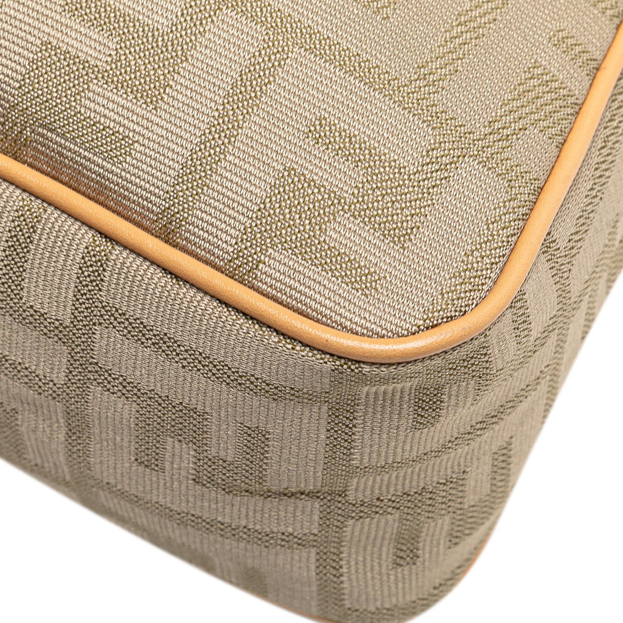 Fendi Zucca Canvas Shoulder Bag