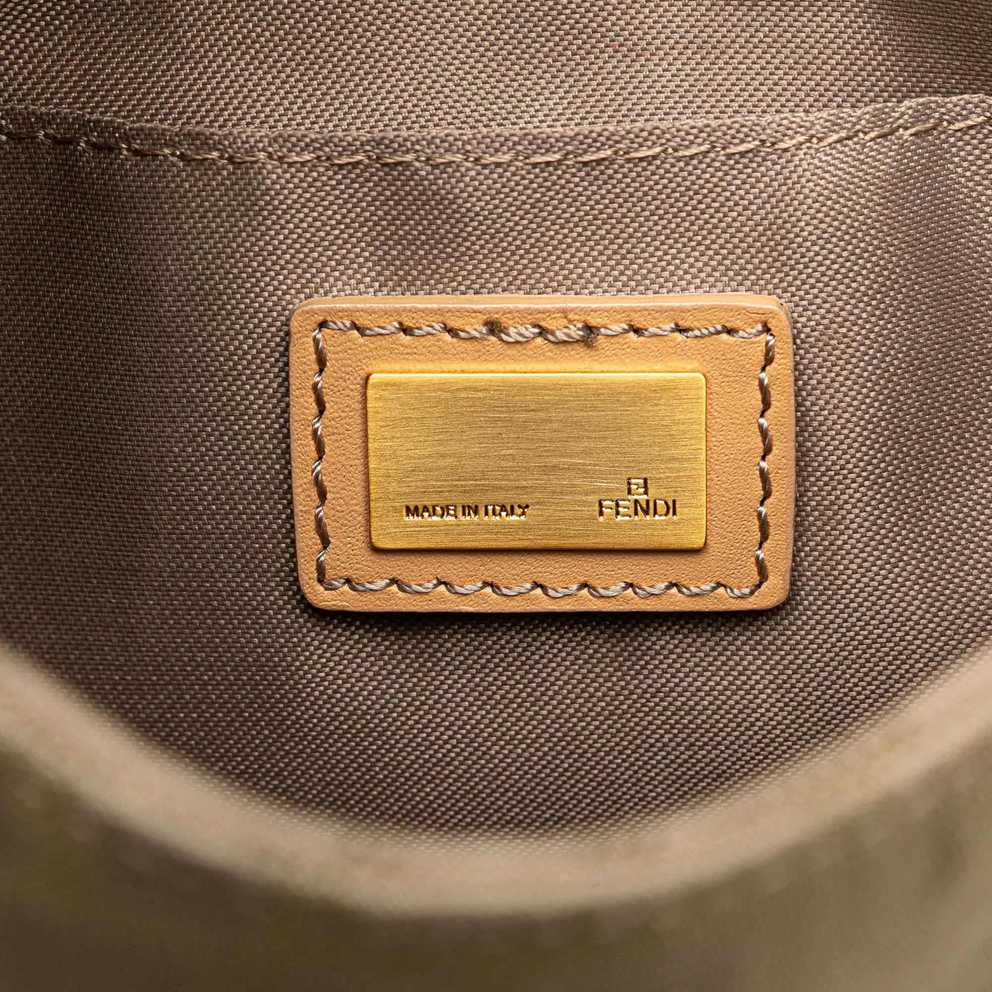 Fendi Zucca Canvas Shoulder Bag