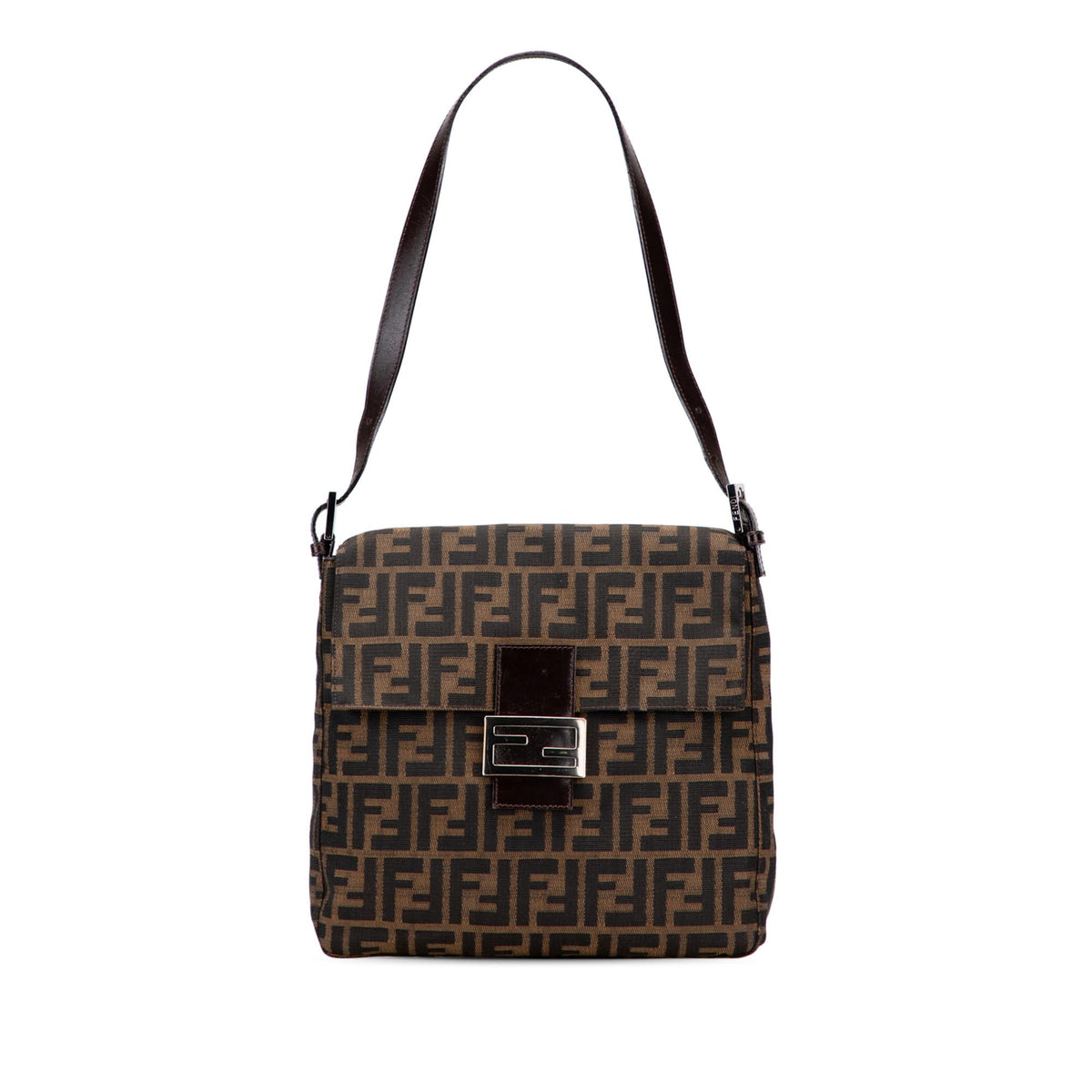 Fendi Zucca Canvas Shoulder Bag